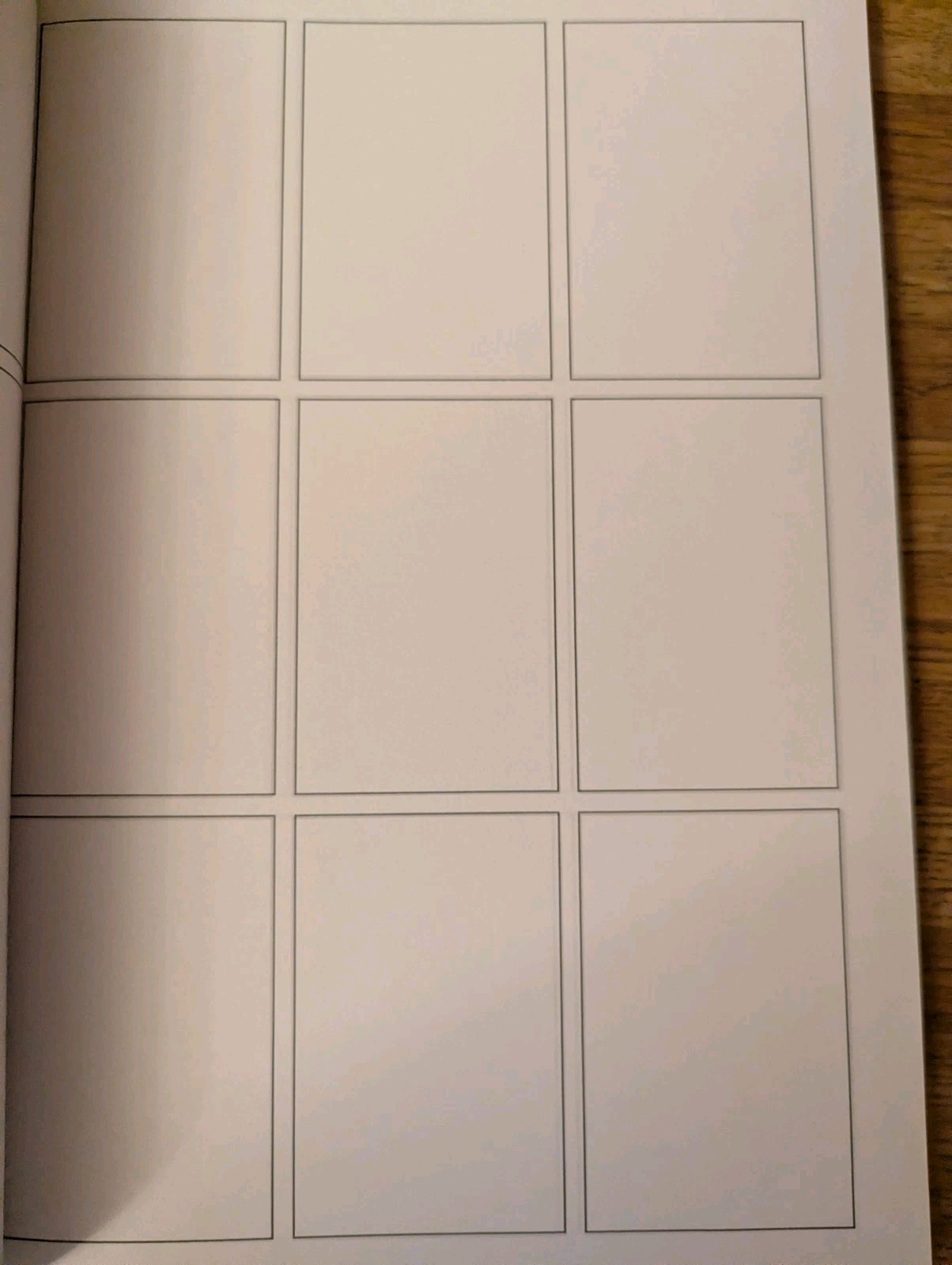 Blank Manga Anime Comic Book Sketchbook 100 Pages 3-9 Panel Layout Drawing New