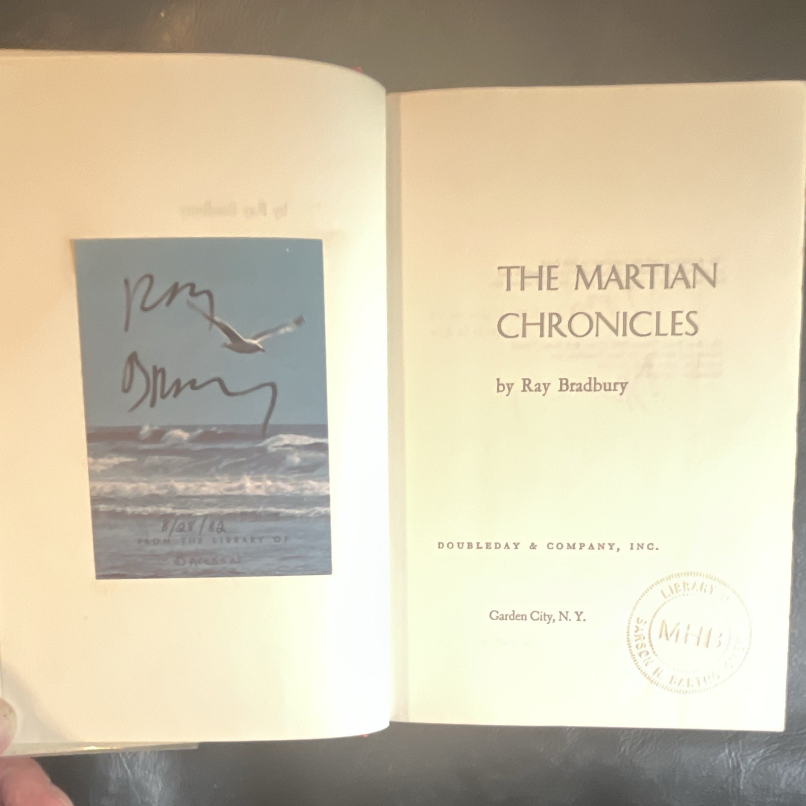 Ray Bradbury The Martian Chronicles HC Signed Dust Jacket Doubleday