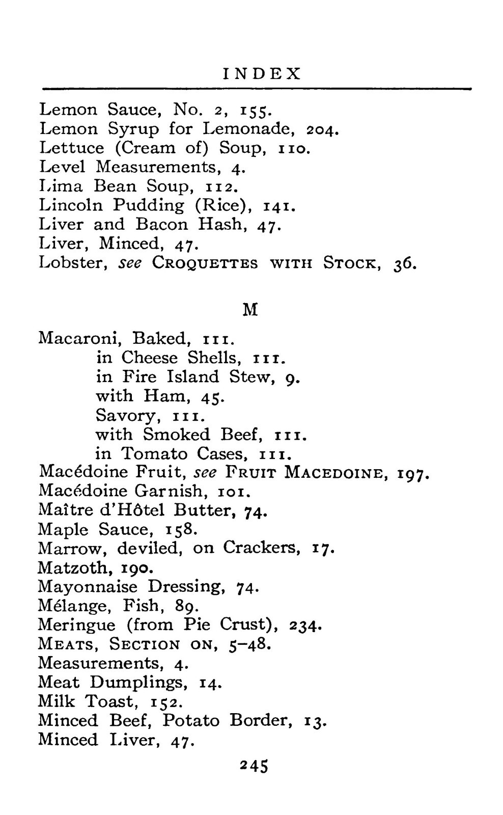 1911 The Cook Book Of Left Overs 252 Pages