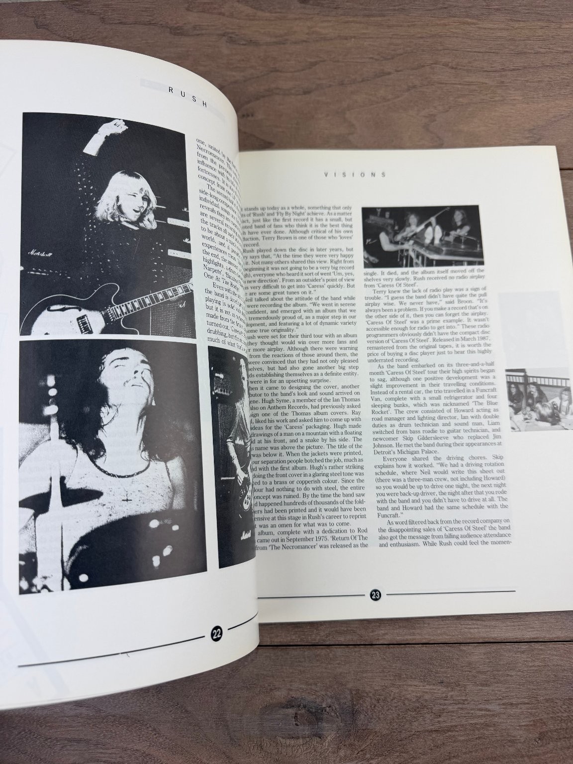 Rush Visions The Official Biography Bill Banasiewicz 1989 Omnibus Press Music