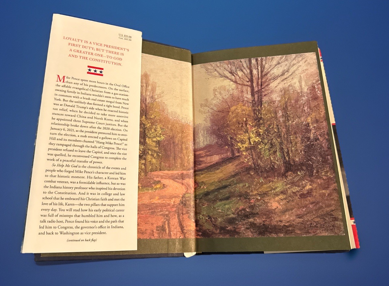 So Help Me God by Mike Pence Signed First Edition Hardcover Book