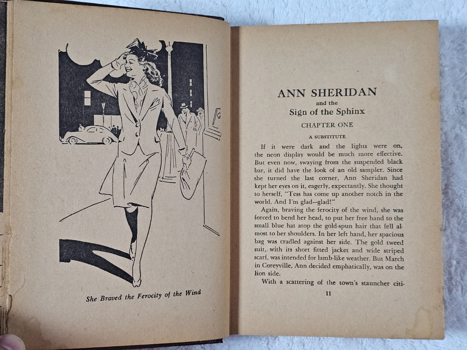 Ann Sheridan Sign of the Sphinx 1943 Whitman Authorized Hollywood 1st Ed. Print