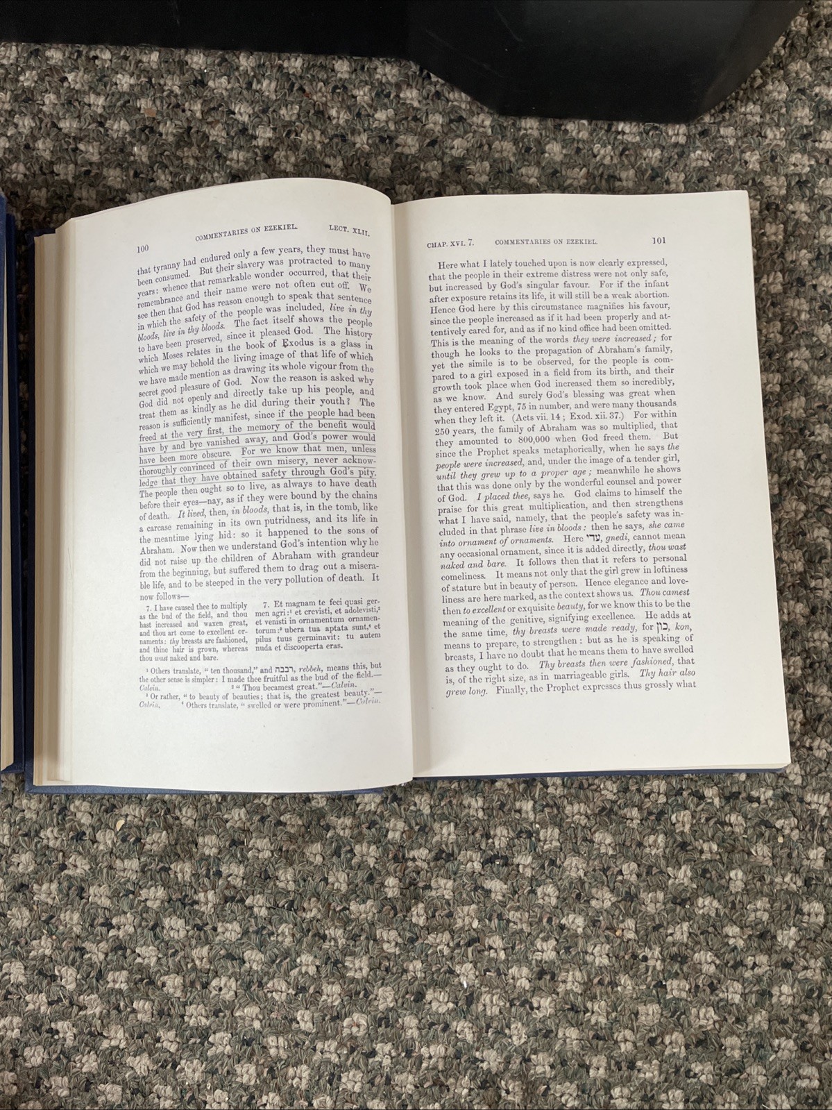 Calvin’s Commentary on Ezekiel 2 Volume Set Eerdmans 1948 Hardback