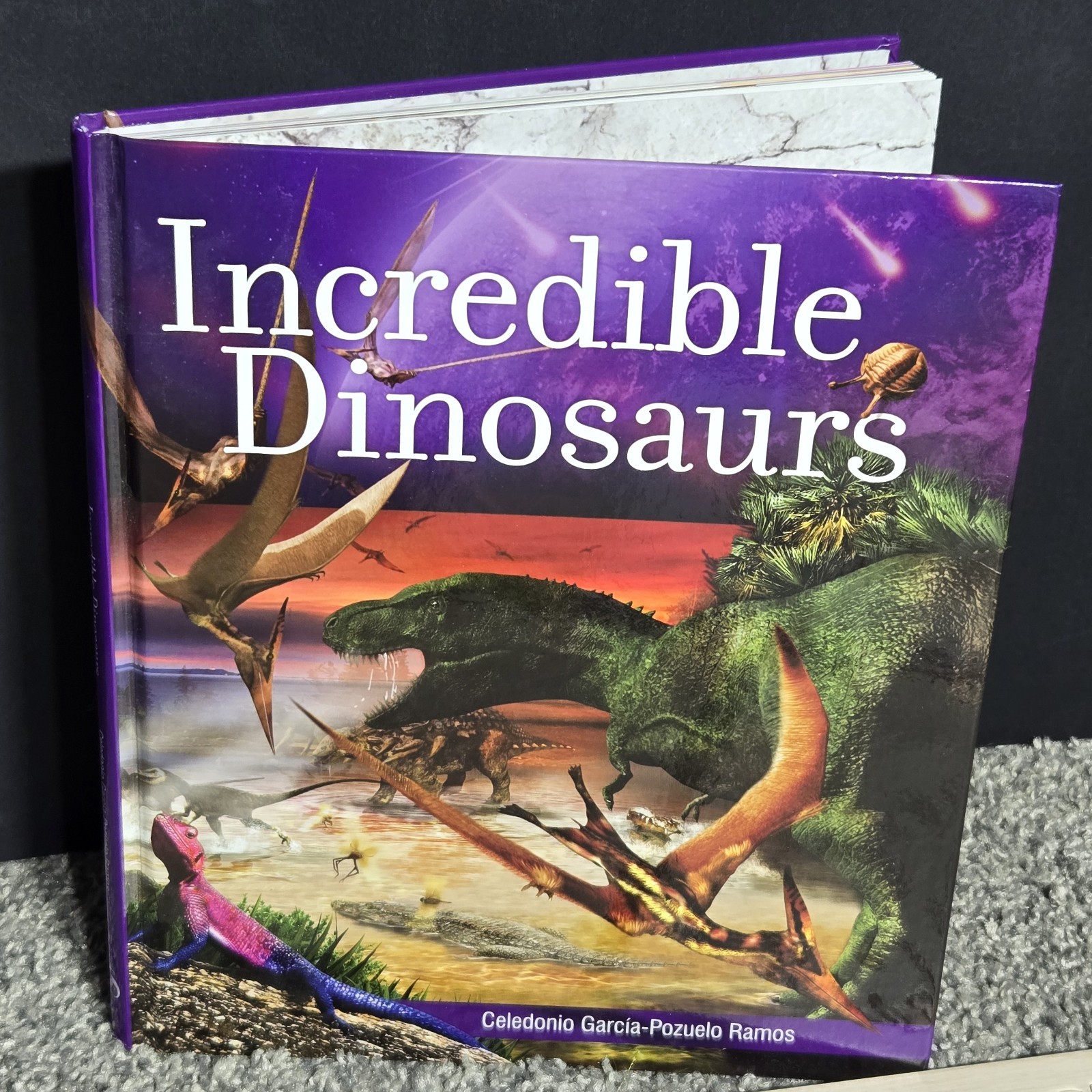 NEW Incredible Dinosaurs Book By Safeliz Educational Includes Cut Outs Reading