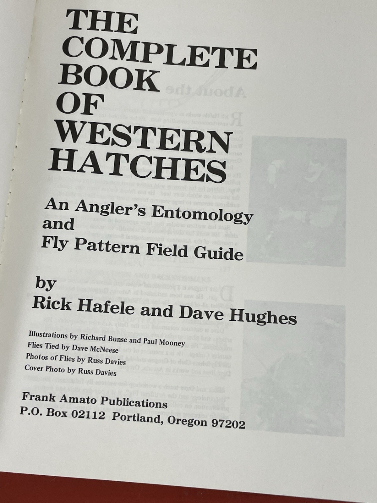 The Complete Book of Western Hatches VTG PB Rick Hafele & Dave Hughes (SIGNED)