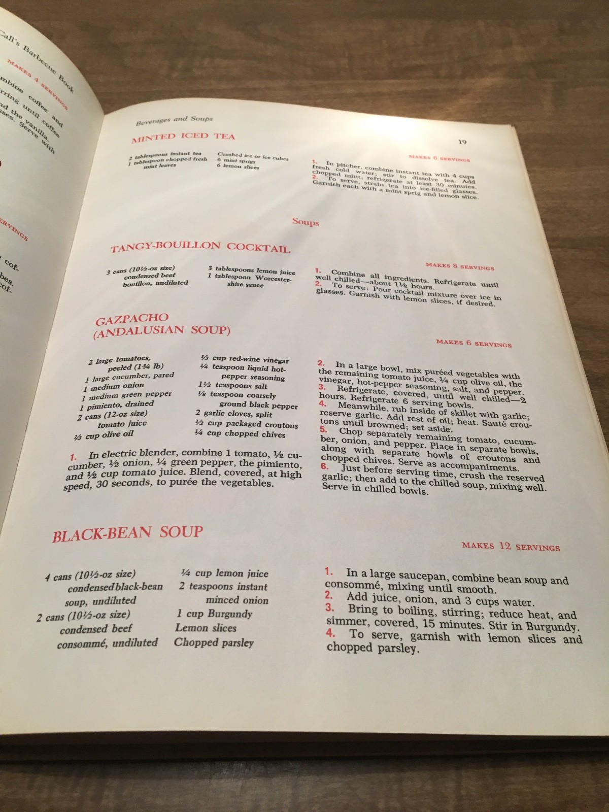McCall’s BARBECUE COOKBOOK 300 Illustrated Recipes 132 Pages 1st Hardcover 1965