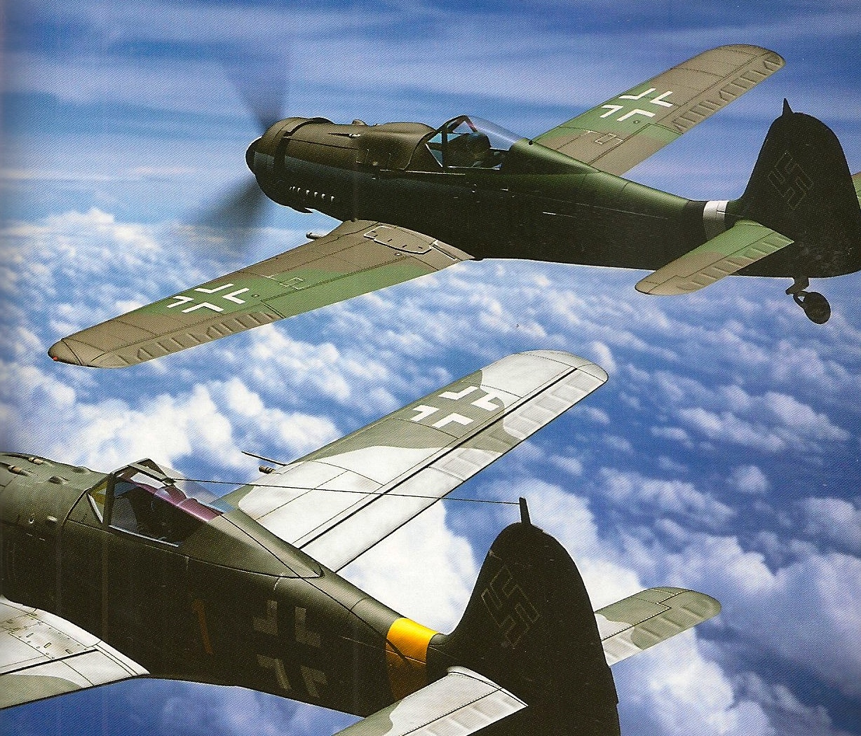 GERMAN AIRCRAFT 1935-45 Vintage 3D CG 27 Book LUFTWAFFE Fw-190D Ju-88 Bf-109G