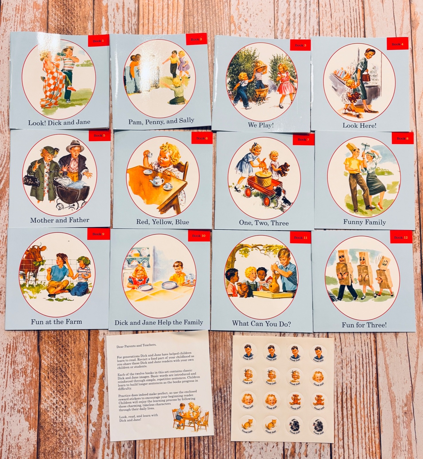 Dick & Jane & Friends 12 Book Collection Softcover