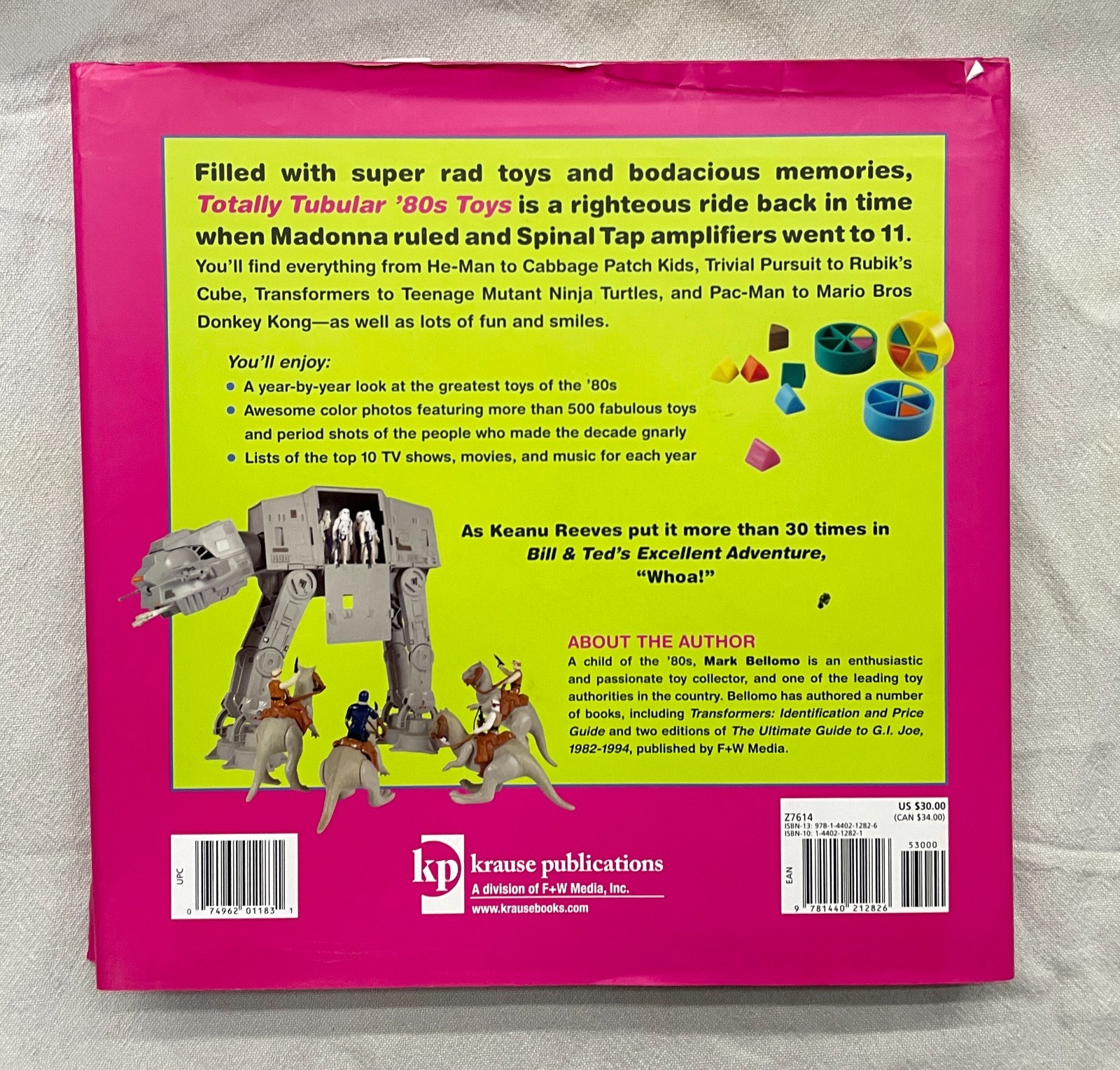 Krause Publications TOTALLY TUBULAR ’80s TOYS by Mark Bellomo Hardcover