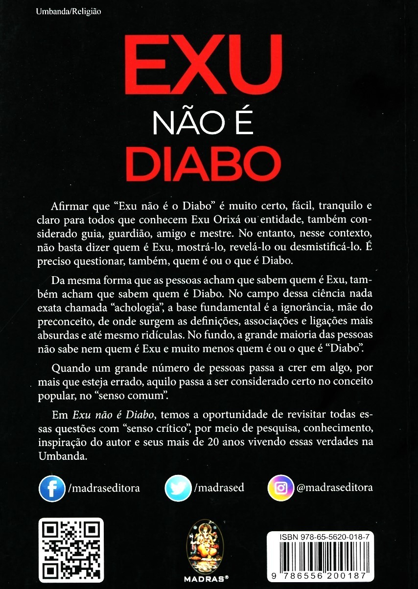 Exu Não É Diabo – Paperback 2021 – Brazilian Portuguese – by Alexandre Cumino