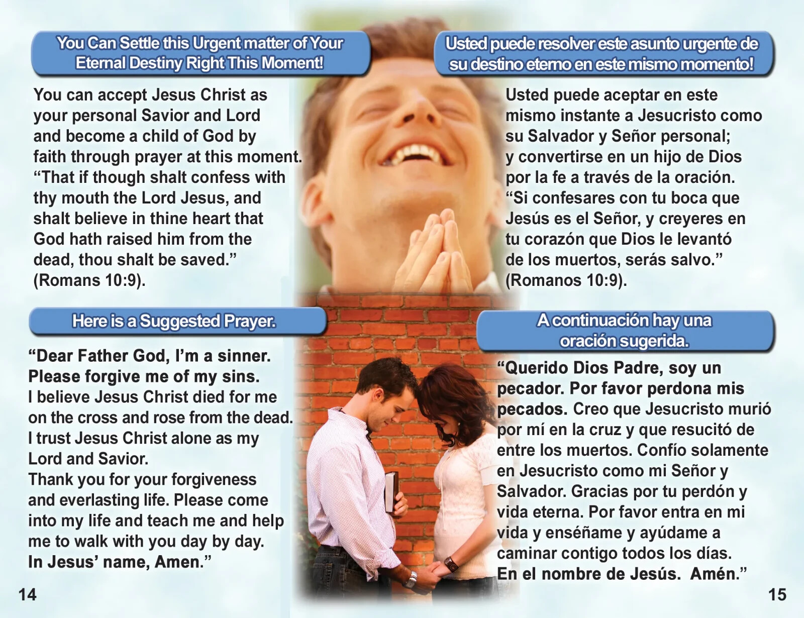 500 Bilingual Gospel Tracts – 4 Different Covers – 20 Pages – “Are You Ready?”
