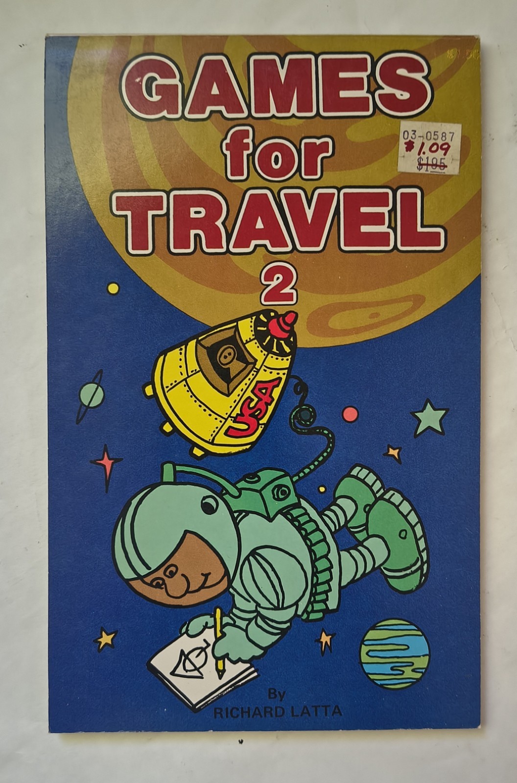 Games for Travel Paperback Richard Latta (1987, PB) HTF Unmarked