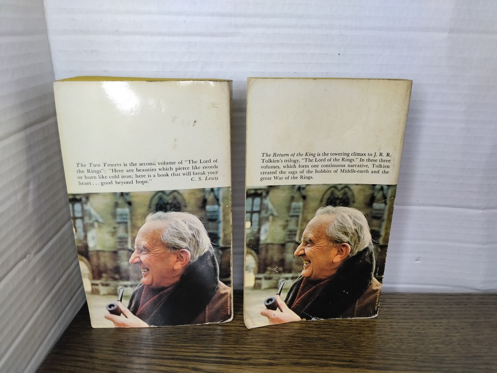 Lord of the Rings Paperback Lot Two Towers Return of the King J.R.R. Tolkien 80s