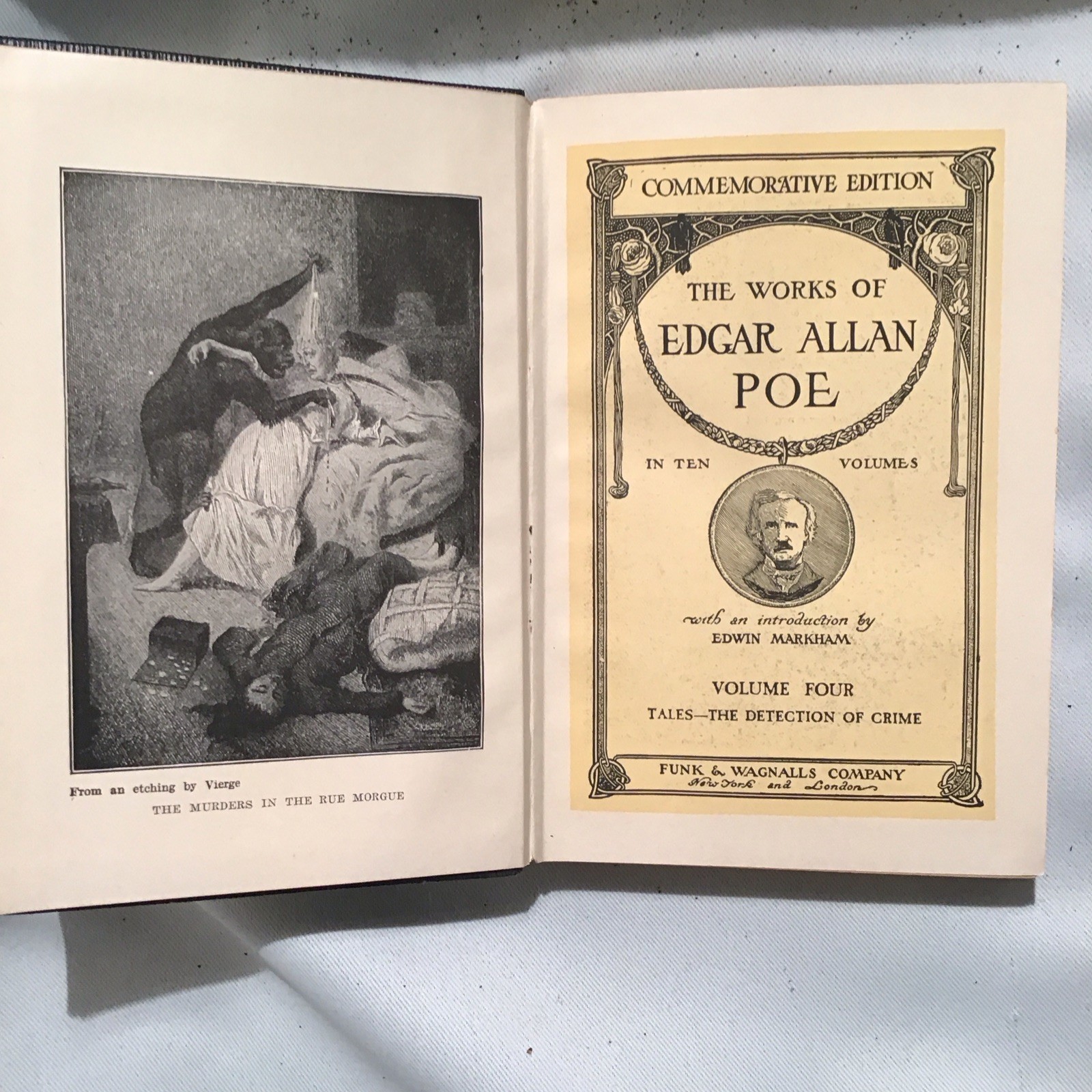 1904 Works of Edgar Allan Poe in Ten Vol, Commemorative Ed. No I and III vol.