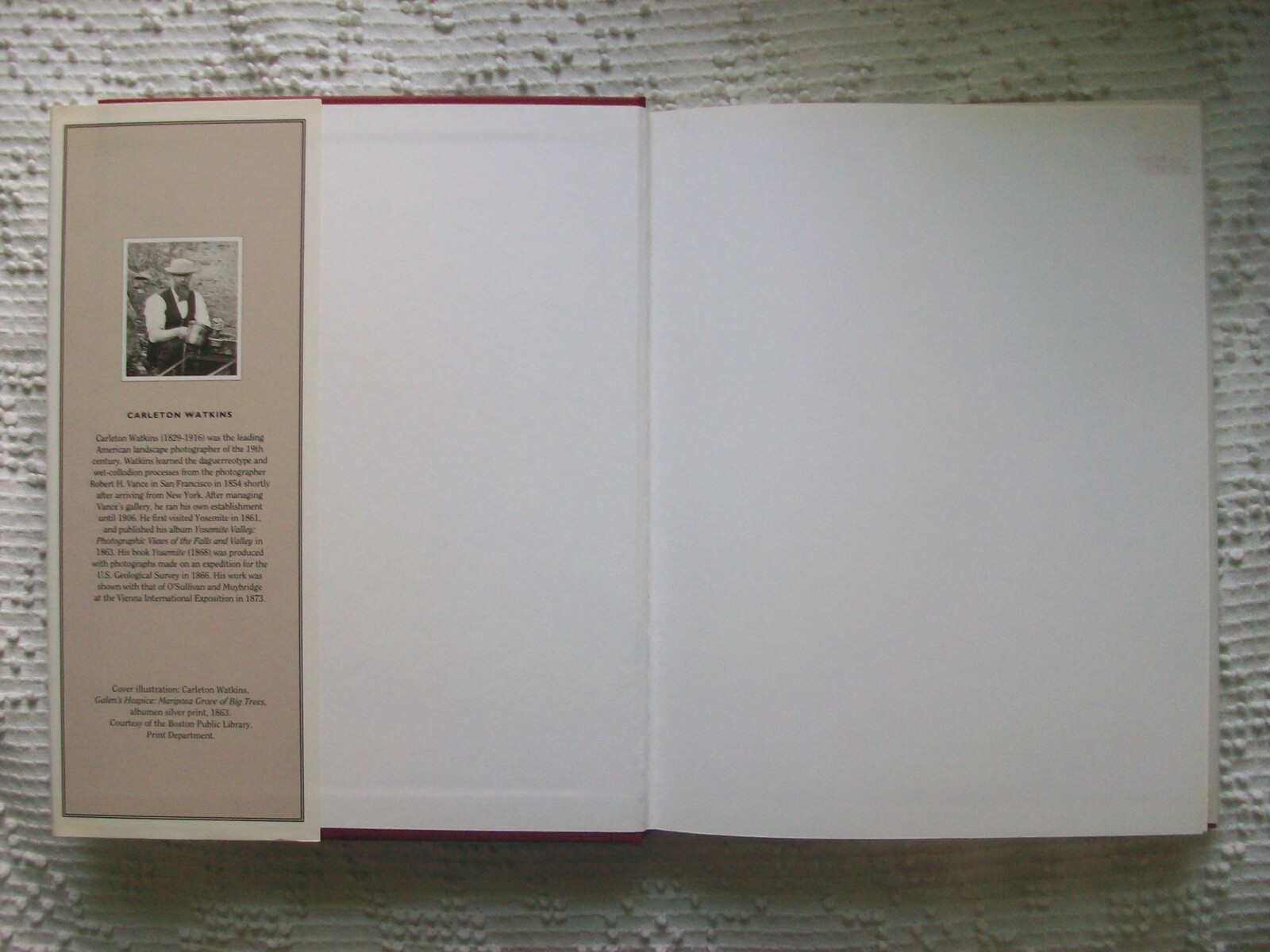CARLETON WATKINS American Photographer US Western Photography 1993 HC DJ Book