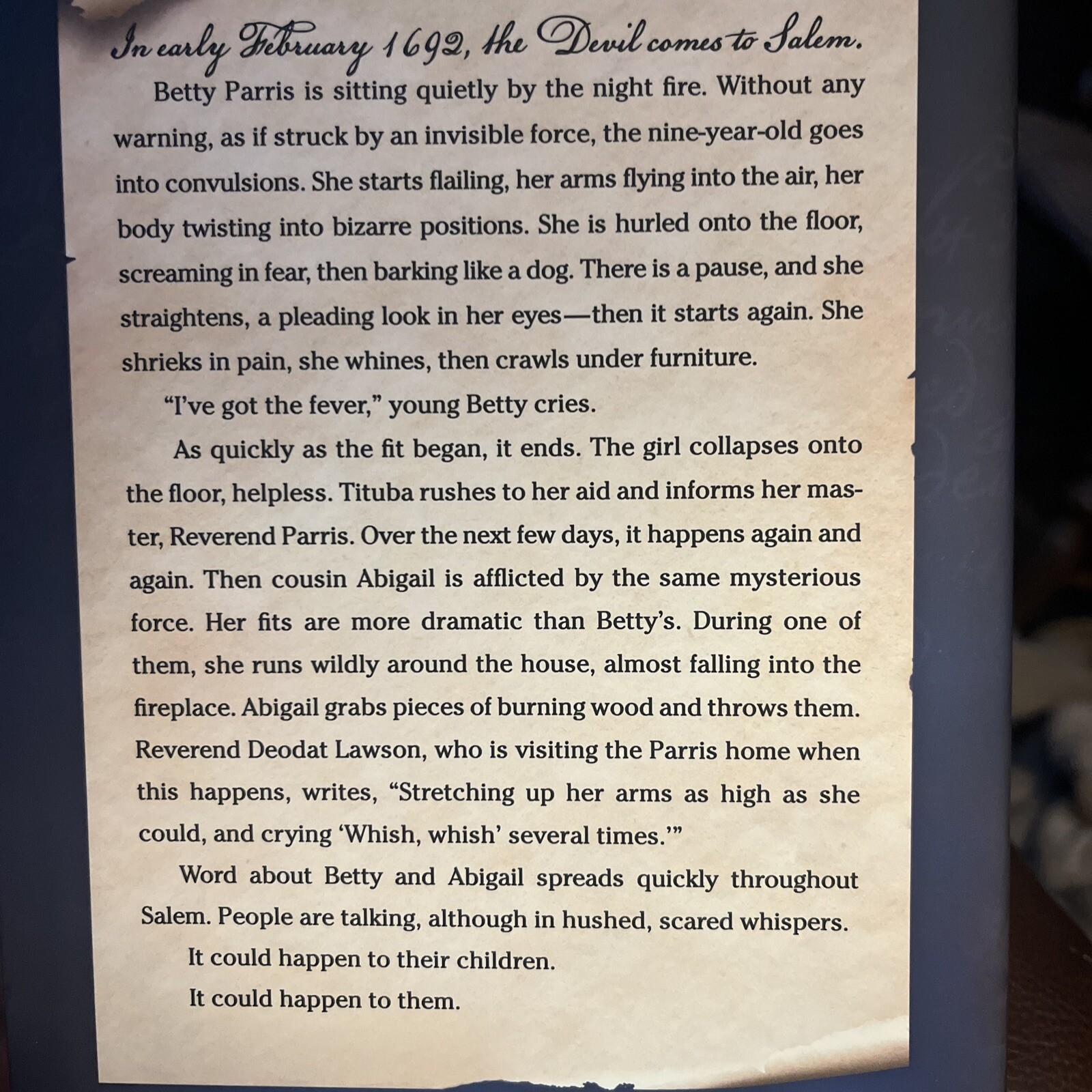Killing the Witches: The Horror of Salem, Massachusetts (HC, 2023) Bill O’Reilly