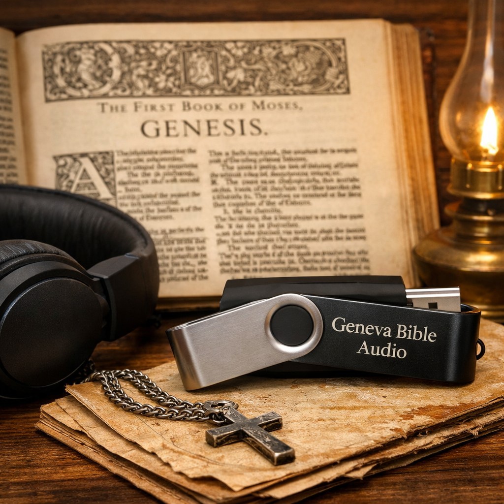 Geneva Bible Audio (1560) Public Domain | USB Flash Drive | CC0