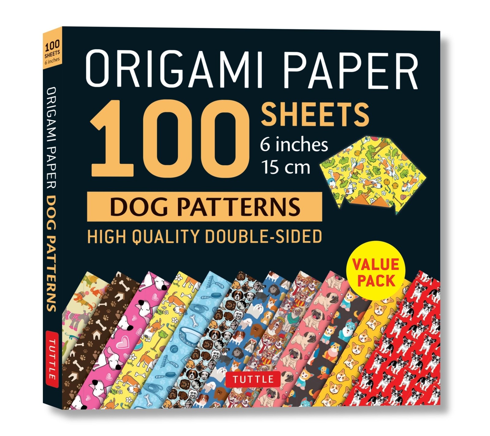 Origami Paper 100 sheets Dog Patterns 6″ (15 cm): Tuttle Paper:…