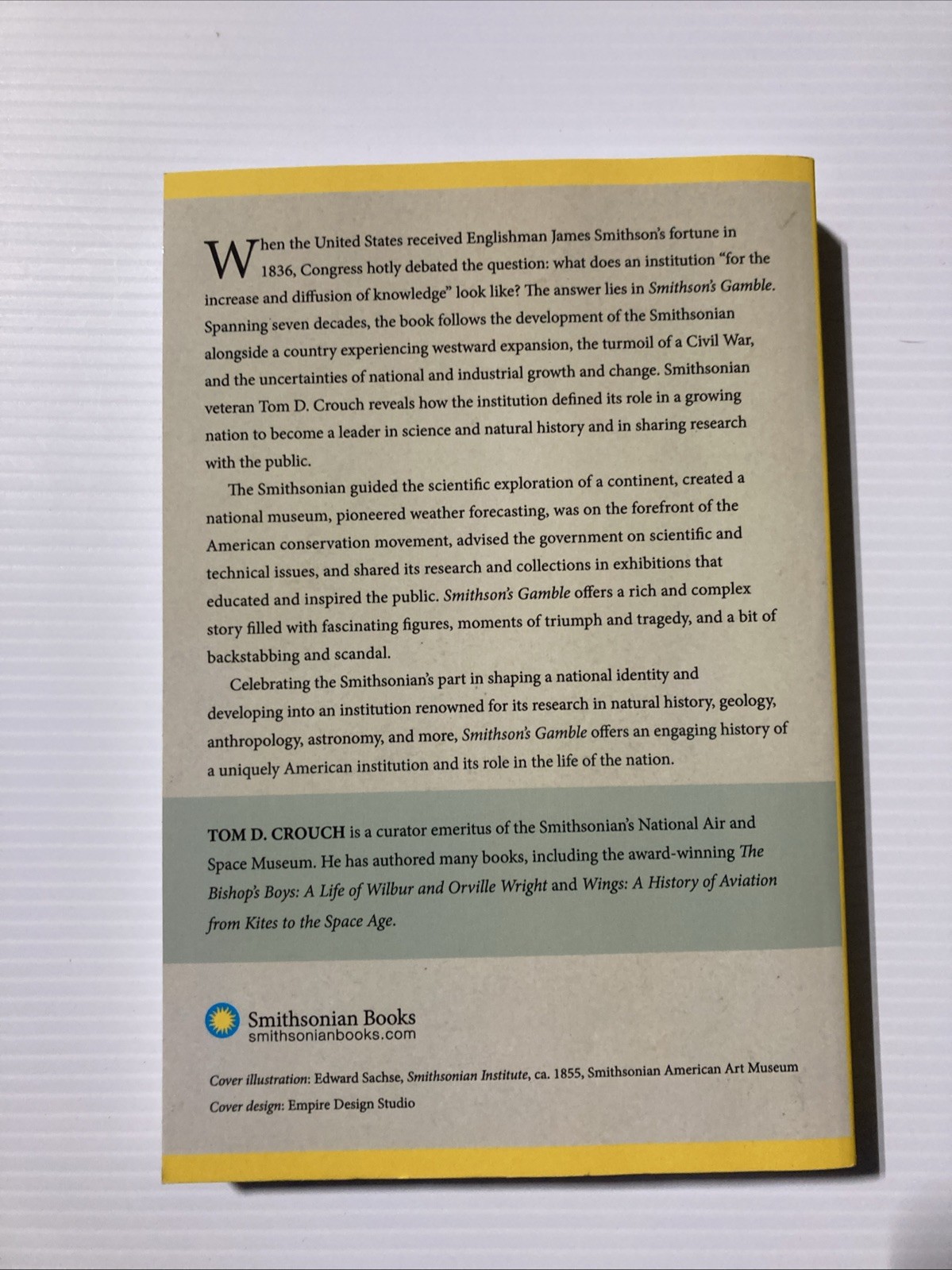 Smithson’s Gamble : The Smithsonian Institution in American Life 1936-1906