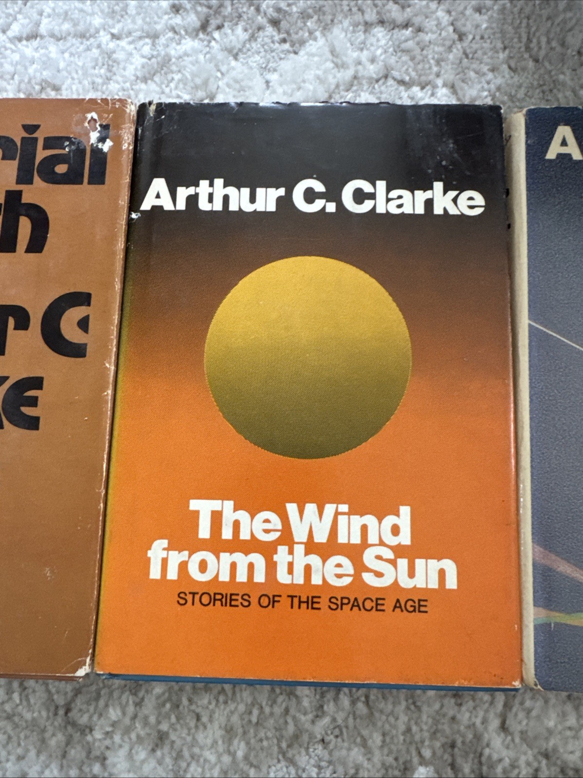 arthur c clarke book lot Imperial Earth, The Wind From The Sun,the Sentinel HC