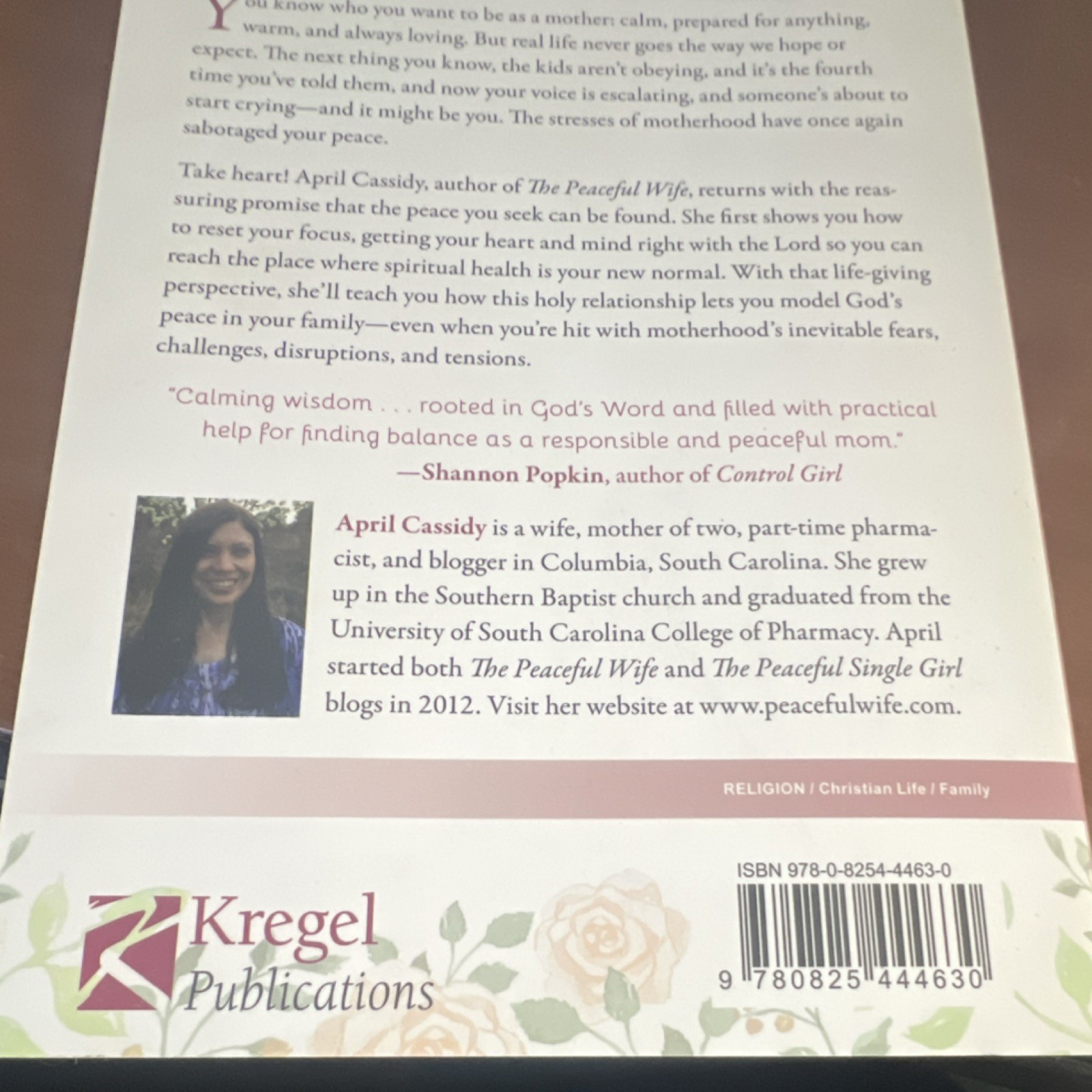 The Peaceful Mom April Cassidy Kregel Publications Paperback Christian Family