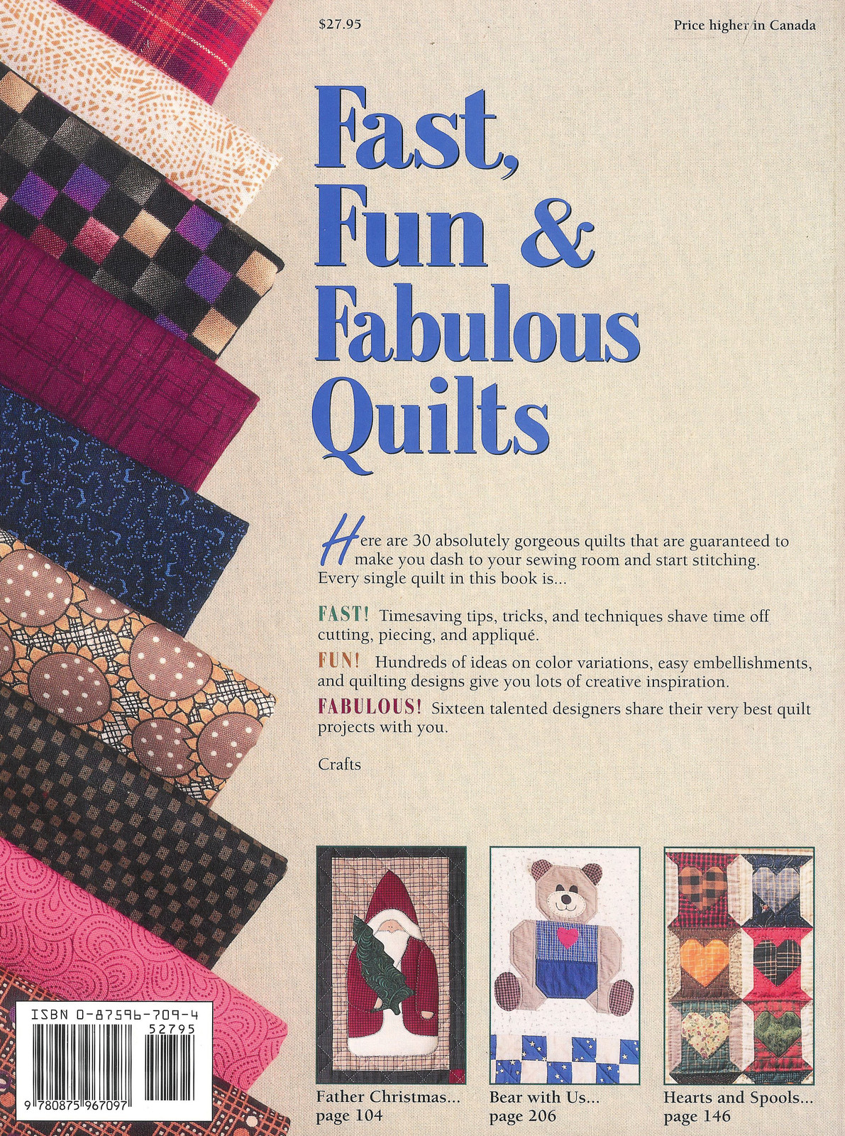 Fast Fun and Fabulous Quilts: 30 Terrific Projects – 250 Pages Hardcover Book