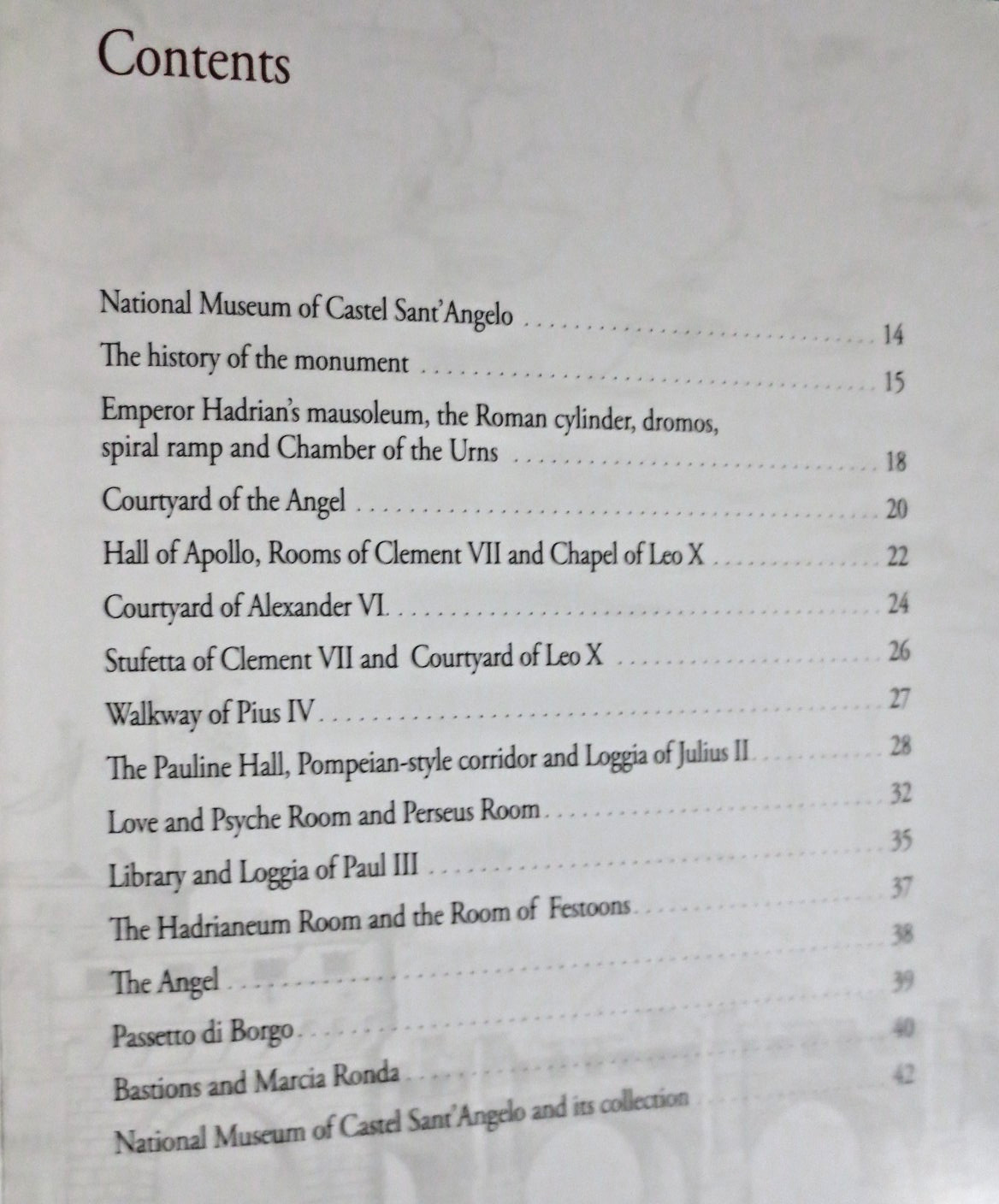 Castel Sant’Angelo National Museum Brief Guide Rome Italy Paperback 44 Pages