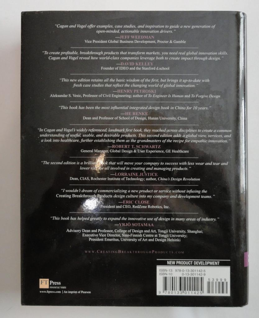 (408) Creating Breakthrough Products: Innovation Secrets 2nd Ed. Cagan HB 2012