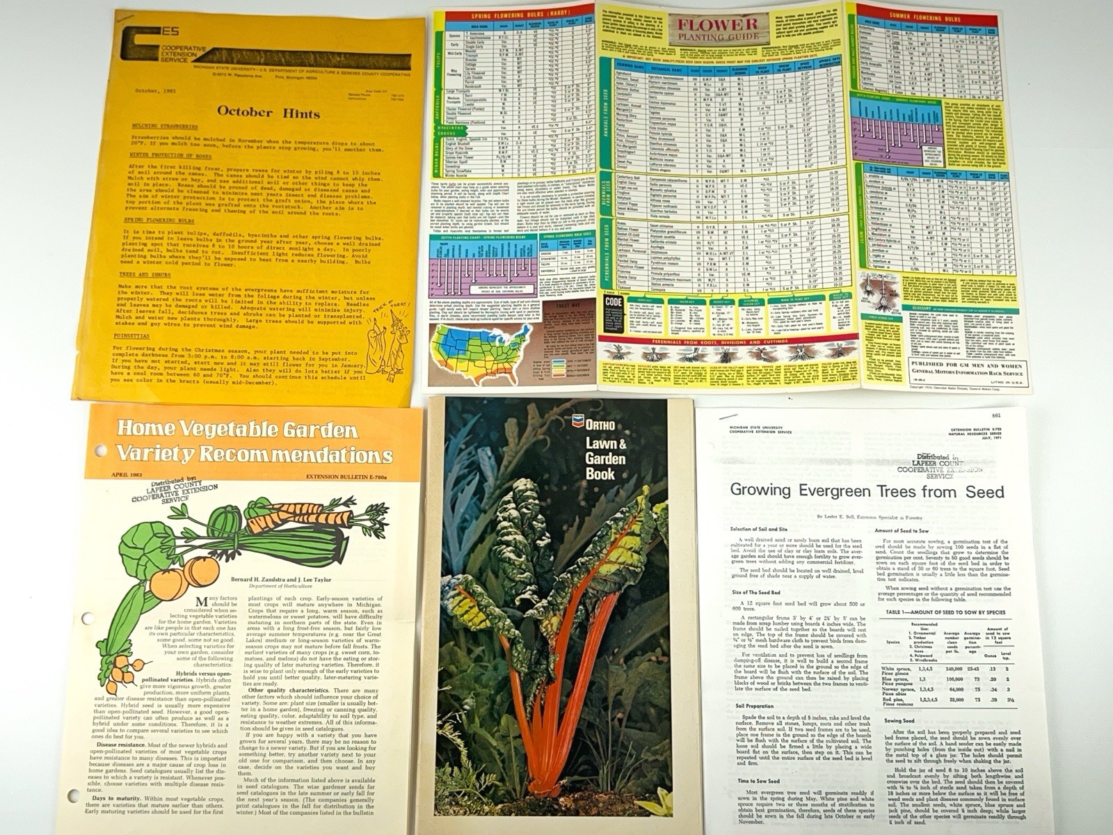 Lot of Gardening Plants Flowers Booklets and Pamphlets