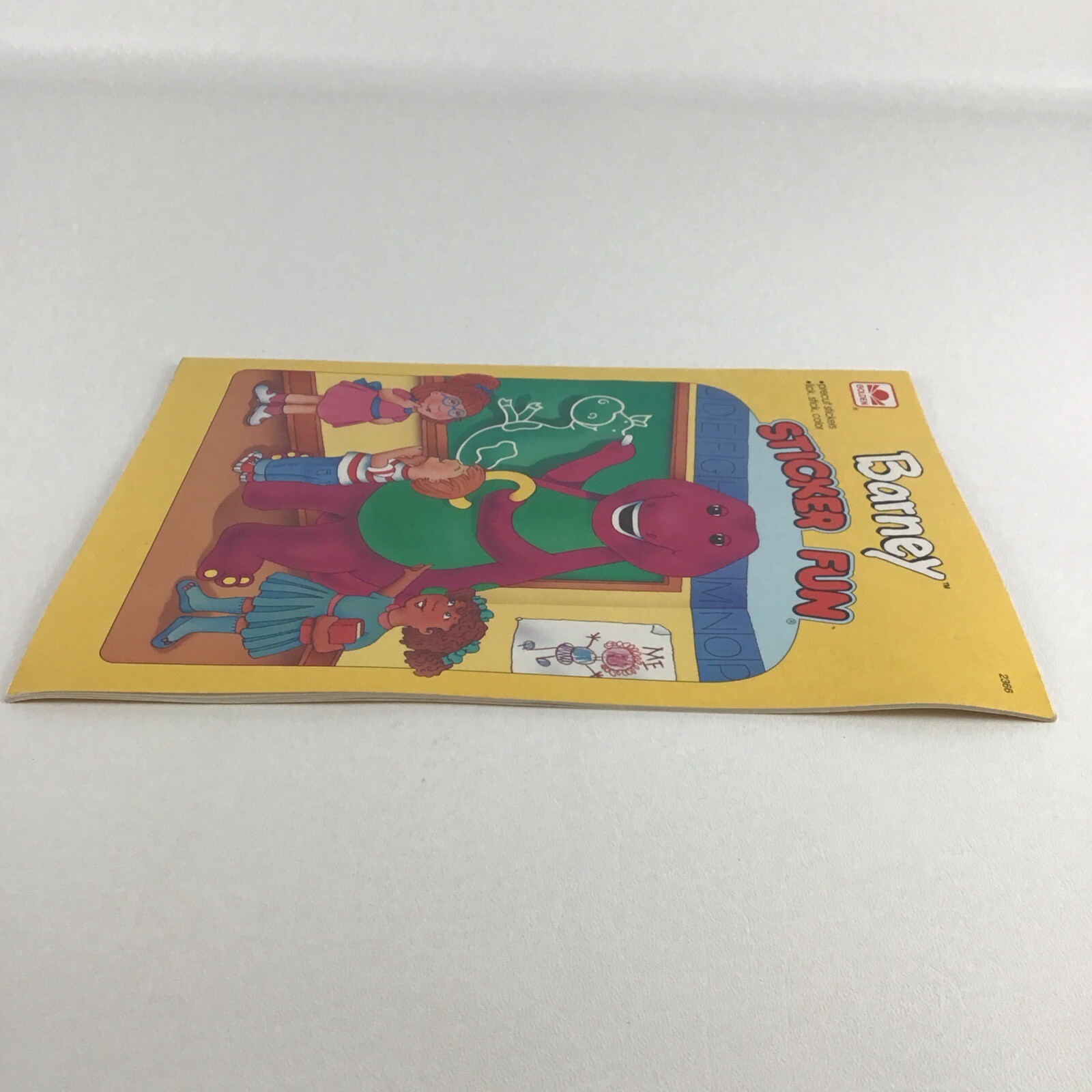Barney & Friends Sticker Fun Book Lick Stick Coloring Vintage 1993 Lyons NEW