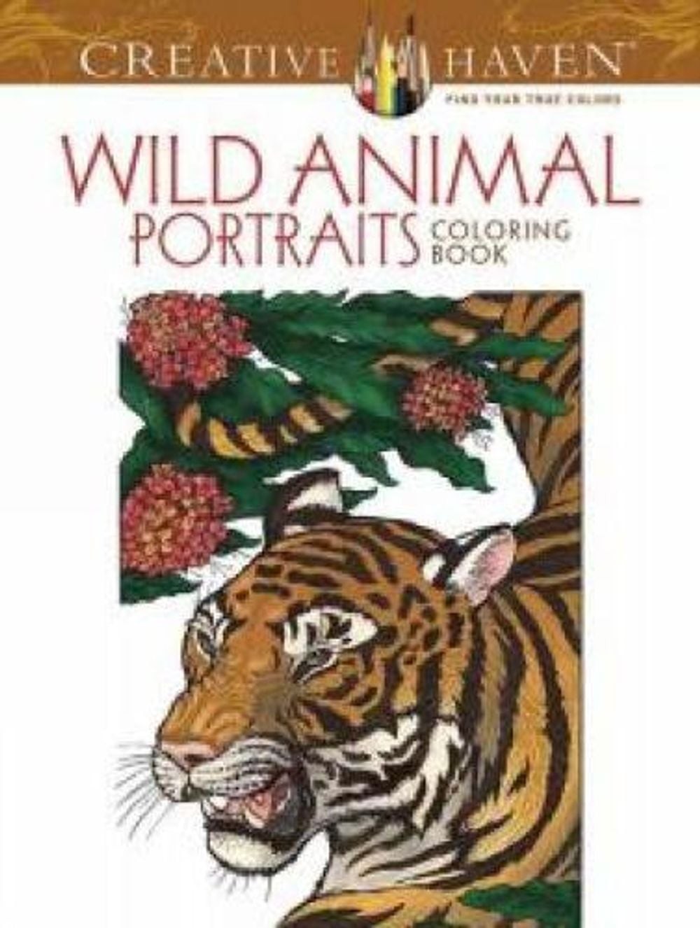 Creative Haven Wild Animal Portraits Coloring Book by Llyn Hunter (English) Pape