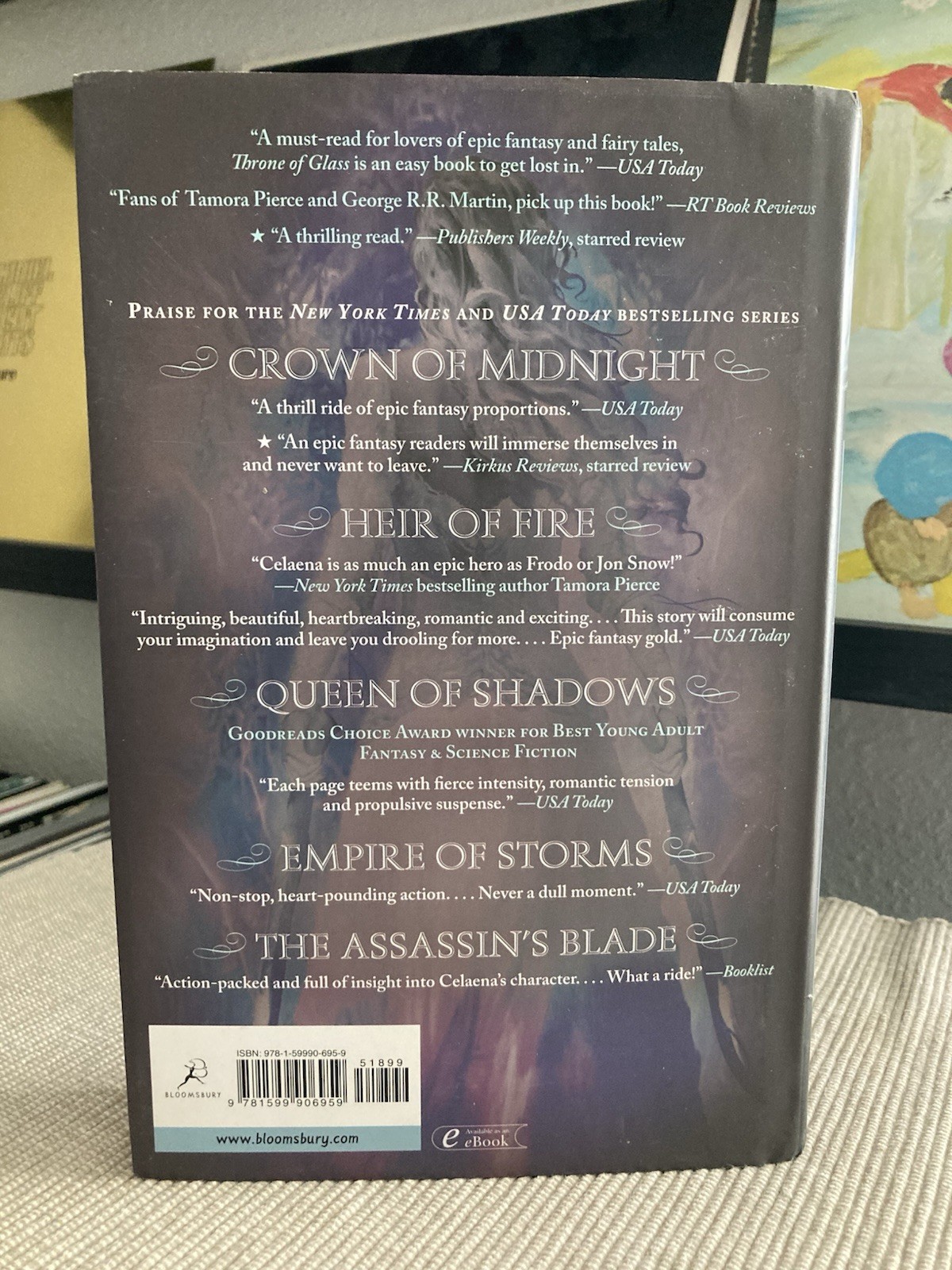 Throne of Glass by Sarah J Maas – 1st Edition/Later Print, OOP Cover!