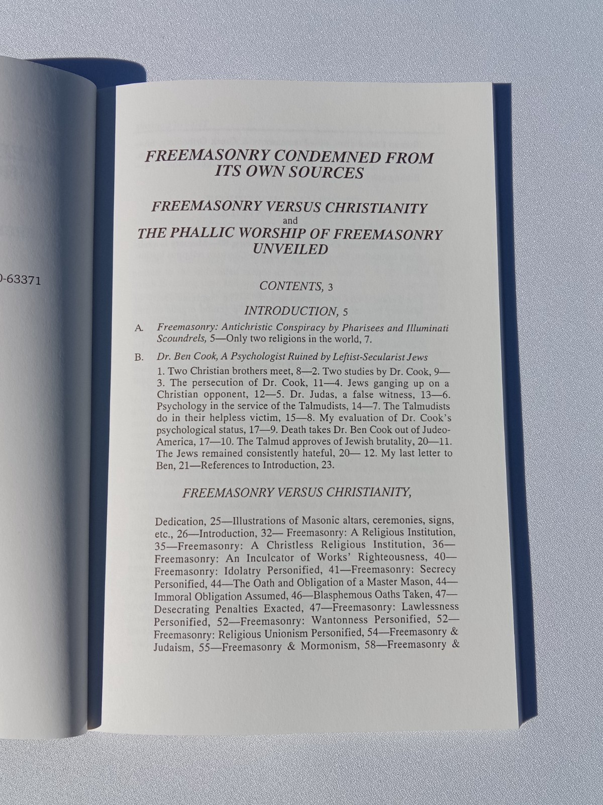 Freemasonry Condemned from Its Own Sources by Benjamin Cook
