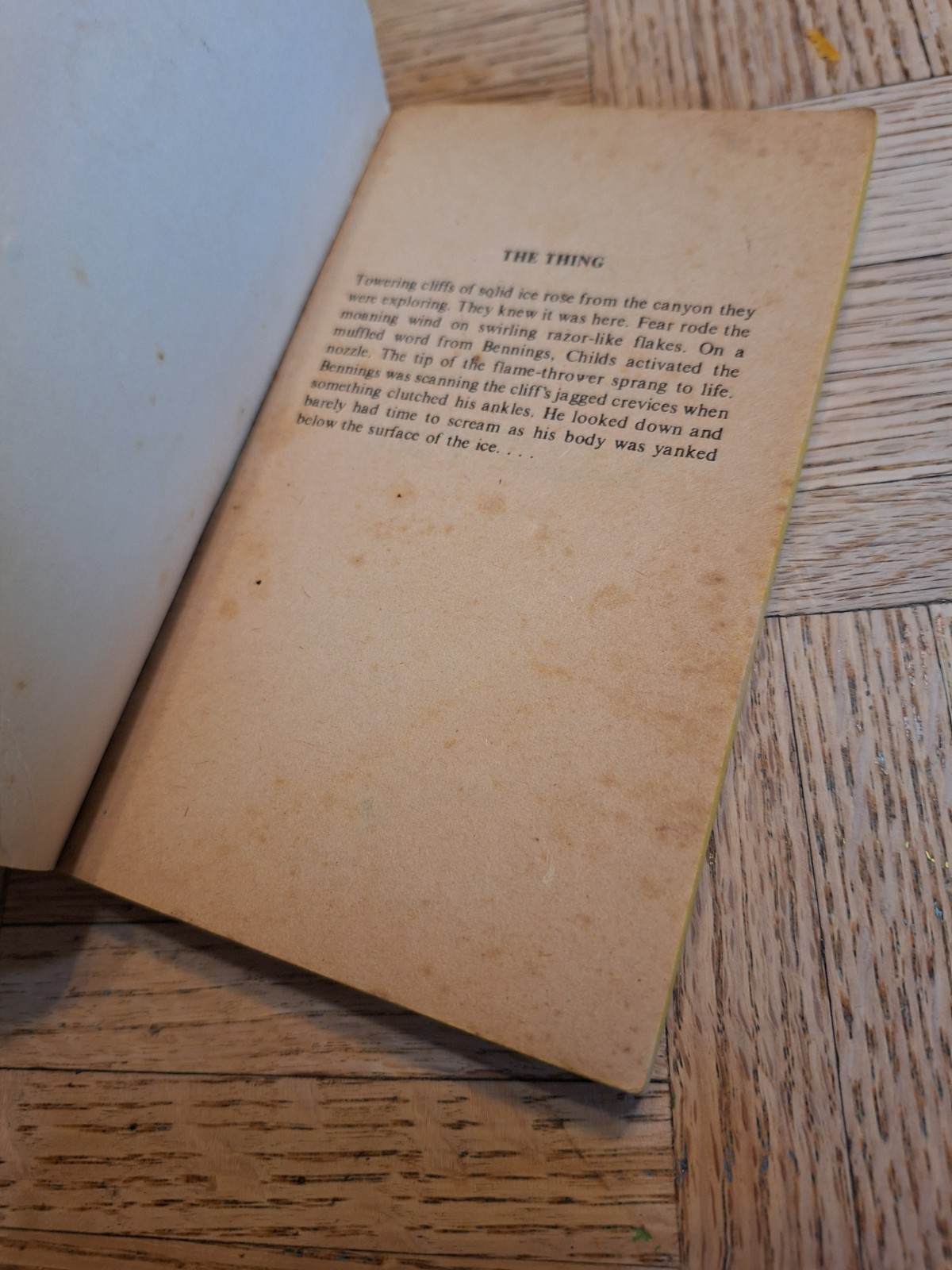 The Thing: A Novel by Alan Dean Foster 1982 Bantam