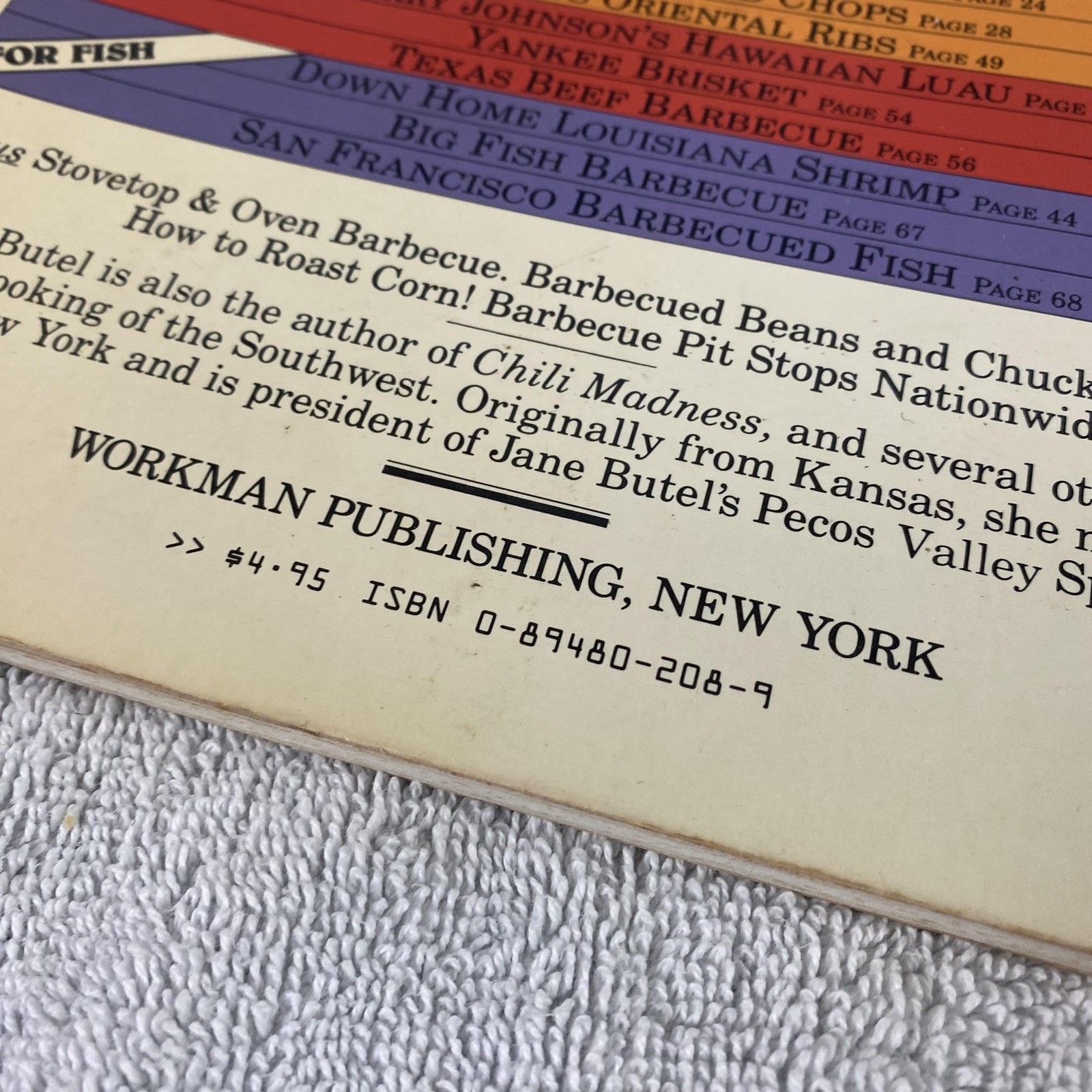Vintage 1982 Finger Lickin’ Rib Stickin’ Barbecue Jane Butel Cookbook Paperback