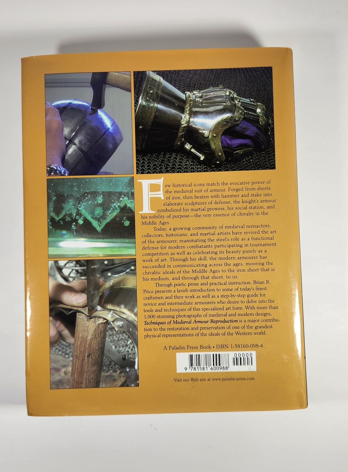 PALADIN PRESS TECHNIQUES OF MEDIEVAL ARMOUR REPRODUCTION BY BRIAN R. PRICE BOOK