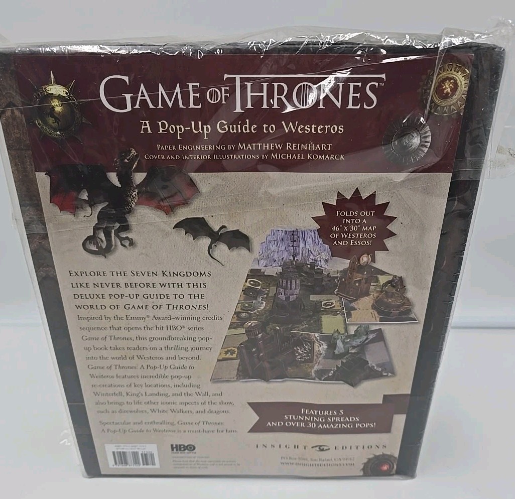 NEW Game of Thrones: A Pop-up Guide to Westeros by Matthew Reinhart Hardcover