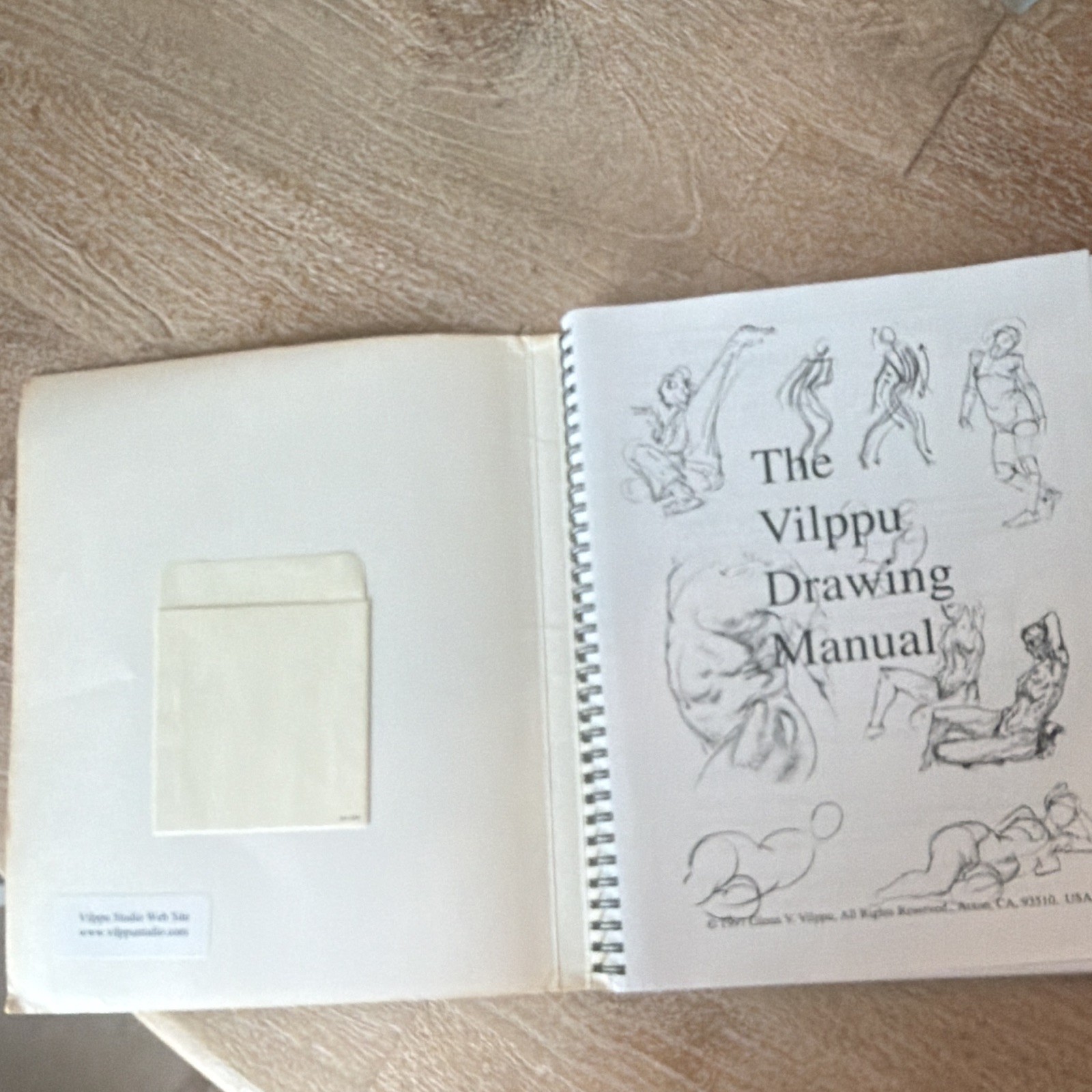 Vilppu Drawing Manual Spiral Bound Book for Drawing