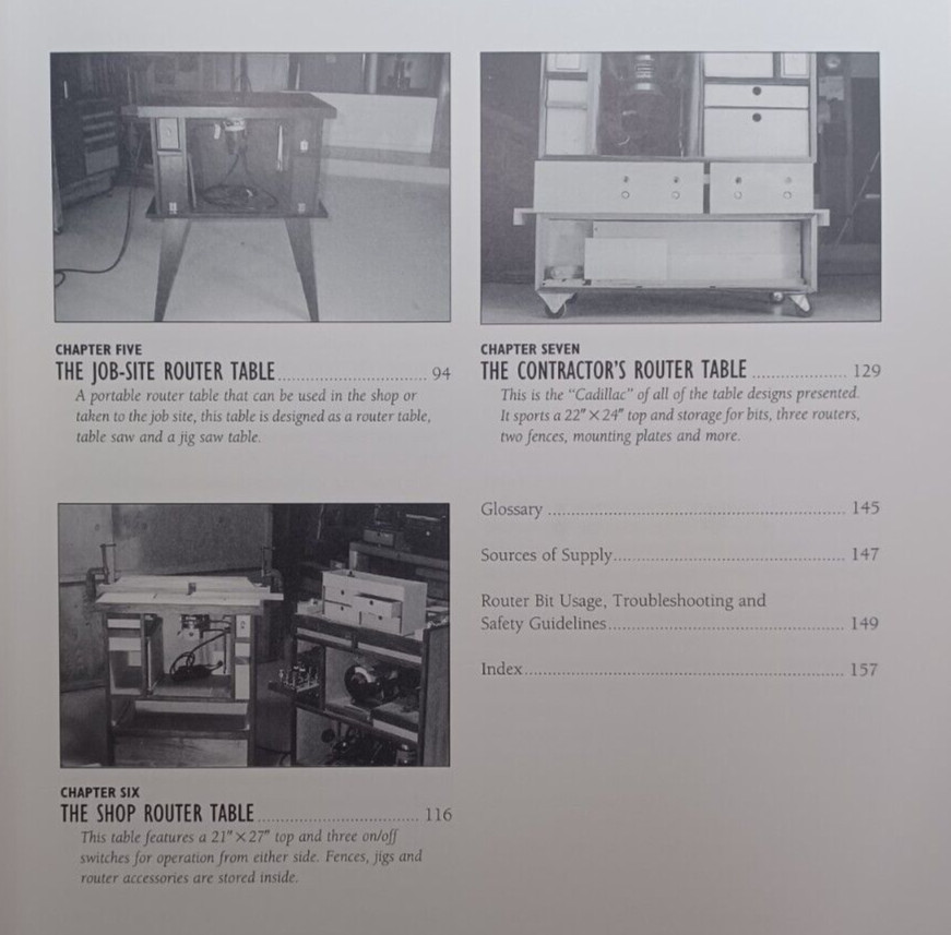 Build Your Own Router Tables by McPherson 159 Pages Paperback