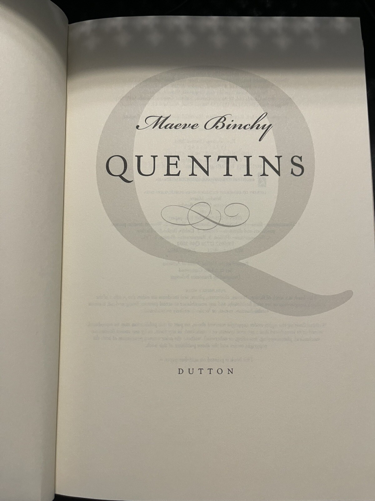 Quentins by Maeve Binchy (2002, Hardcover) (1st Edition, 1st Printing) – New