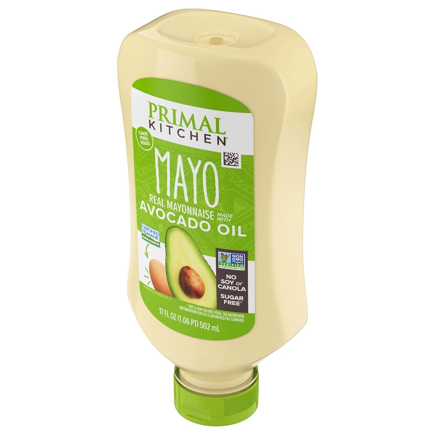 17 oz Avocado Oil Mayo – Gluten-Free, Deliciously Light Flavor in Squeeze Bottle