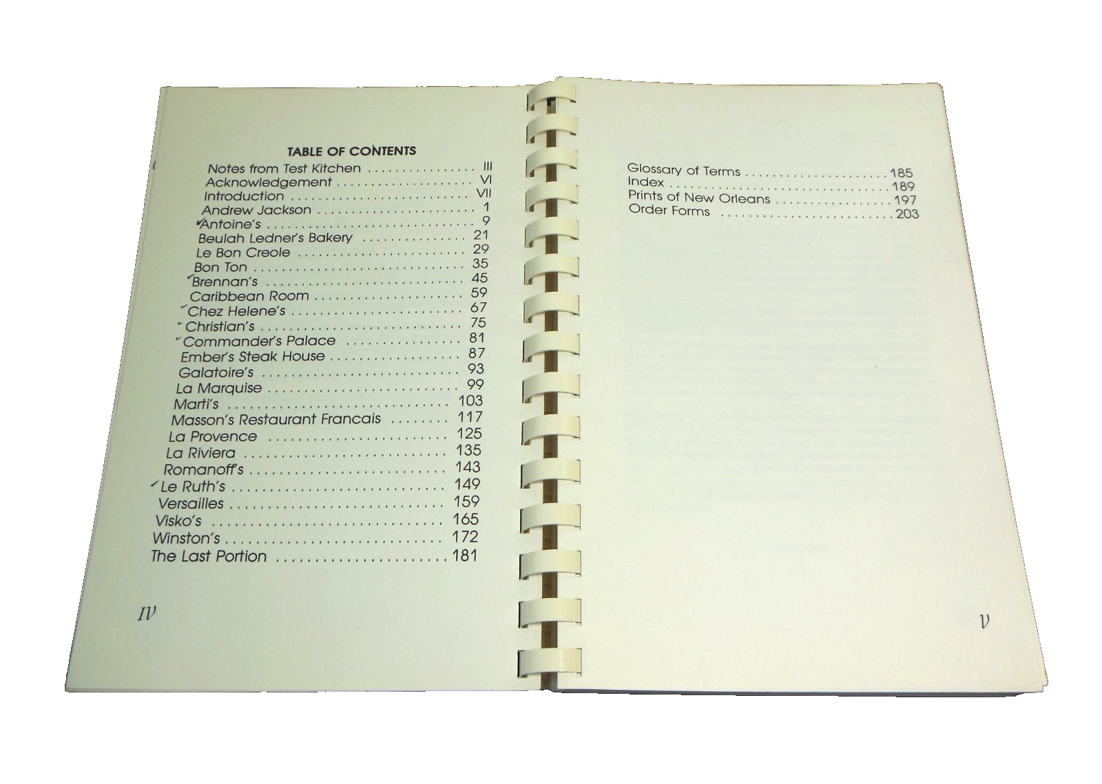 A La New Orleans Vintage Cookbook Famous Louisiana Restaurant Recipes 1980 Grady