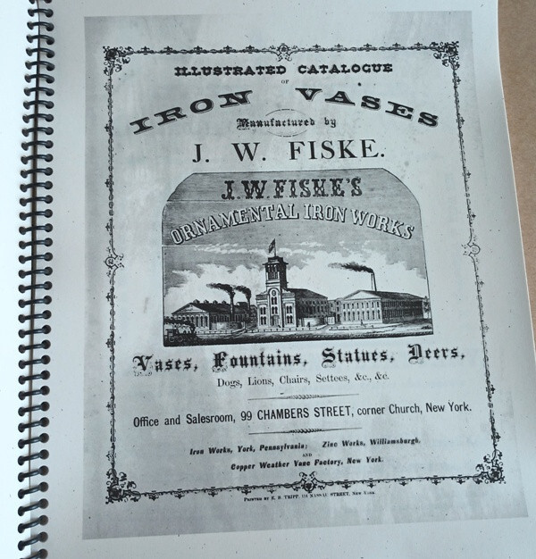 J W Fiske (1865) Ornamental Iron Vases Fountains Statues Catalog * Garden Pieces