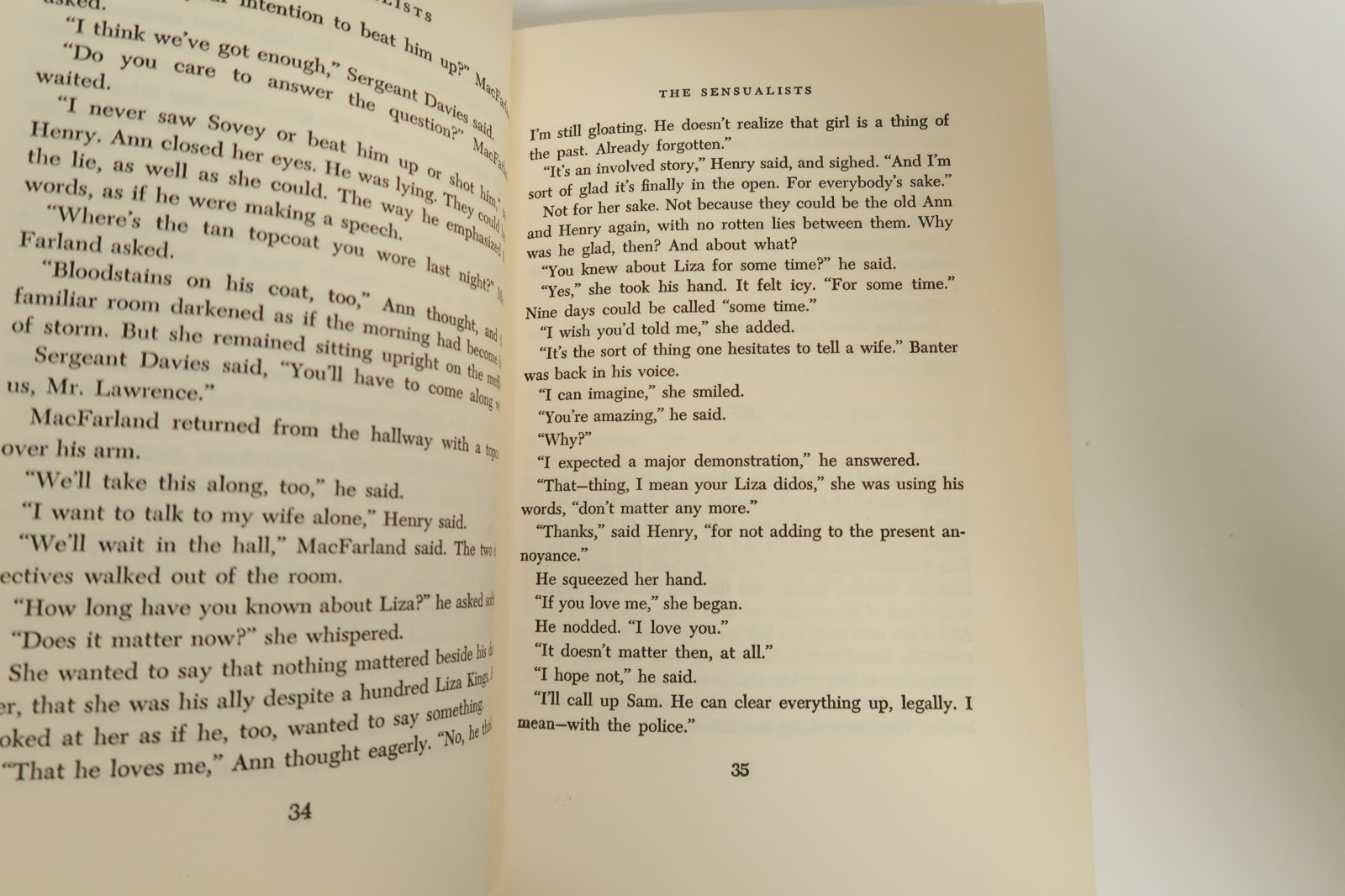 The Sensualists A Novel by Ben Hecht Julian Messner 1959 First Edition New York