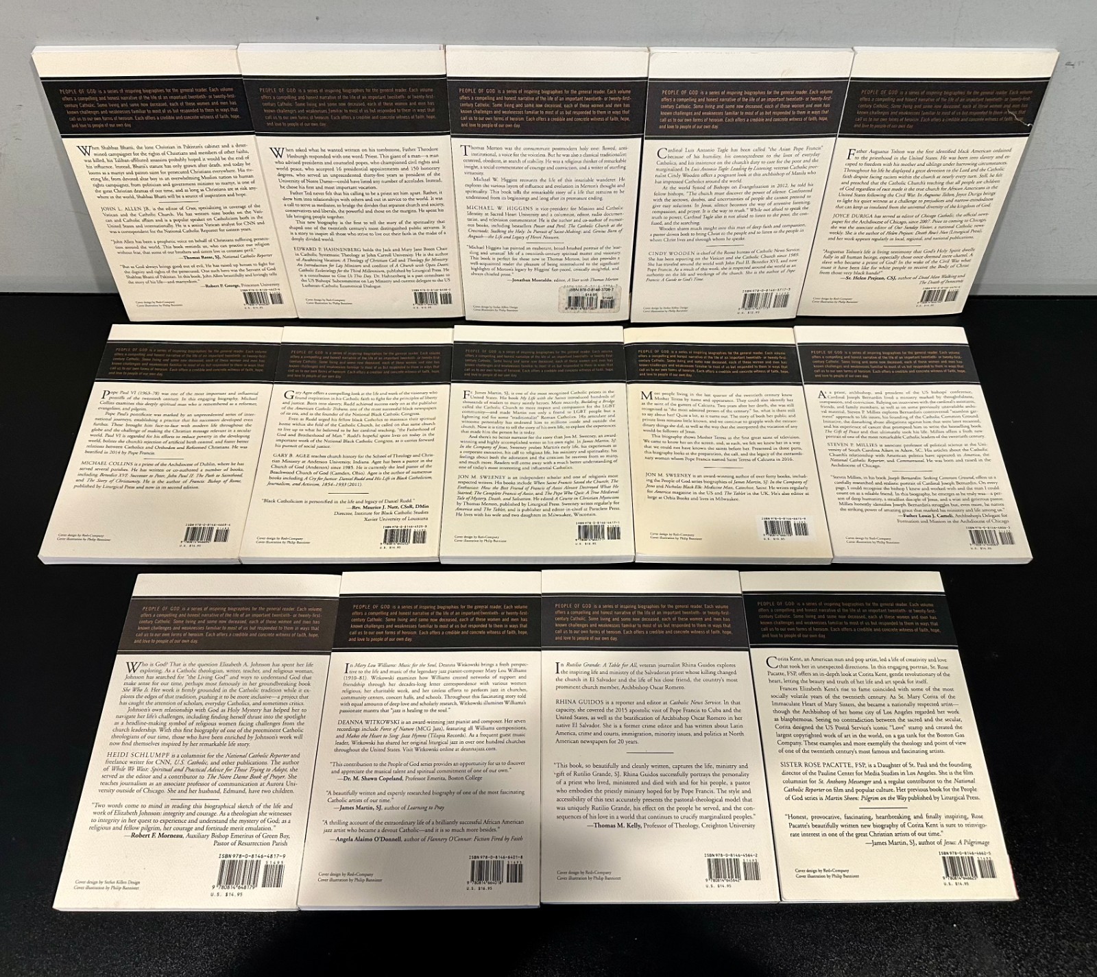 People of God Series Lot of 14 Paperback Books (Thomas Merton, Paul VI, etc)