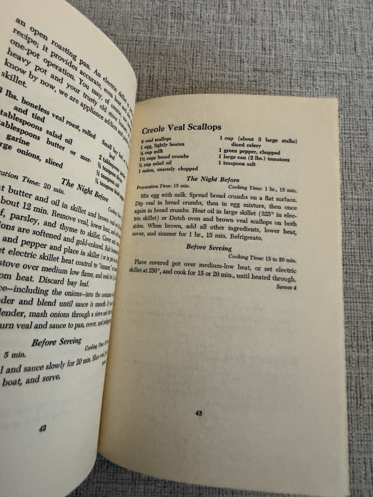Working Wives Cook Book Zavin Stuart 1963 HC DJ Vintage Make Ahead
