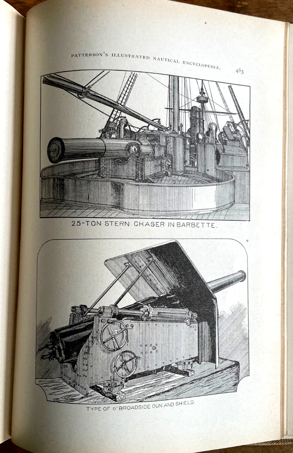 Patterson’s Nautical Encyclopedia by Capt. Howard Patterson, 1901. weapons incl.