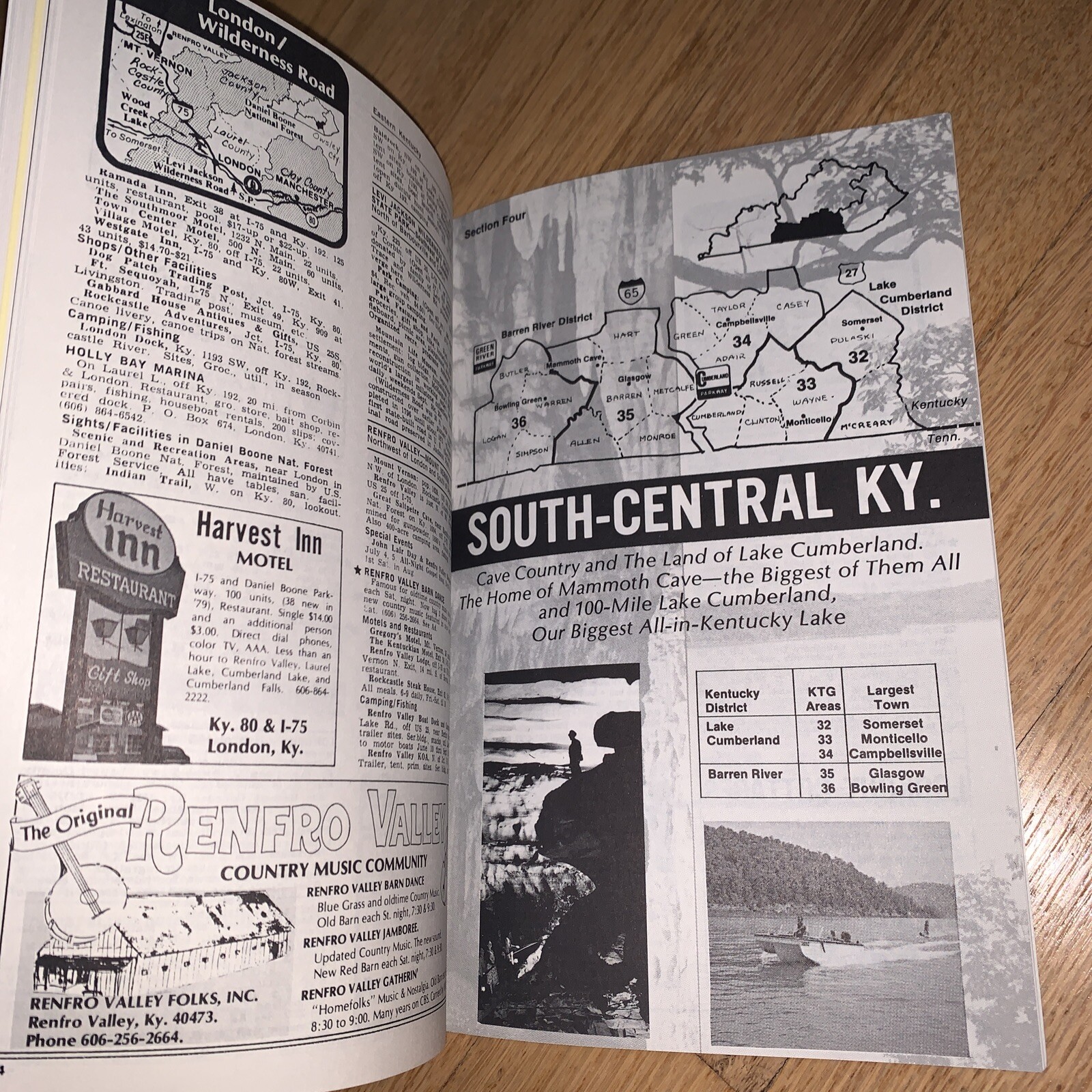 1979 KENTUCKY TRAVEL GUIDE Book 86 + pages GOVERNOR JULIAN CARROLL