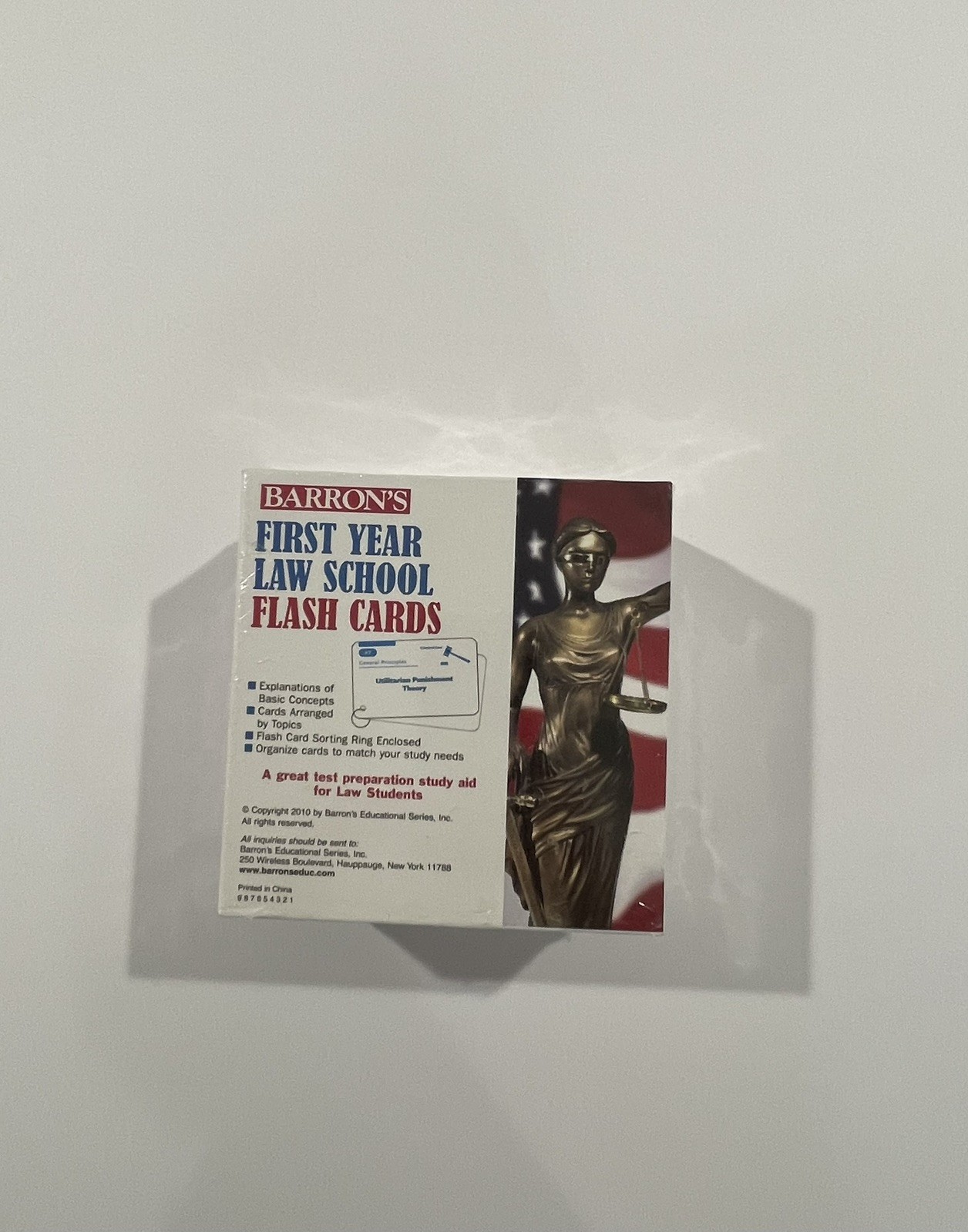 NEW Barton’s First Year Law School Flash Cards : 350 Cards 2010 RARE SEALED