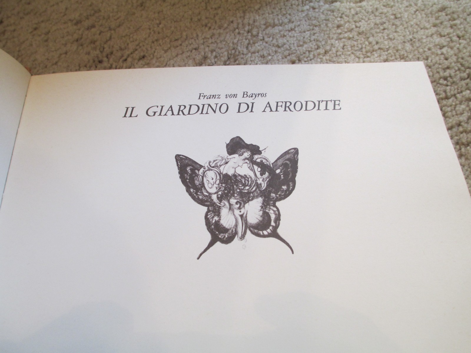 IL GIARDINO DI AFRODITE – Franz von Bayros – Published in Italy by SugarCo 1971
